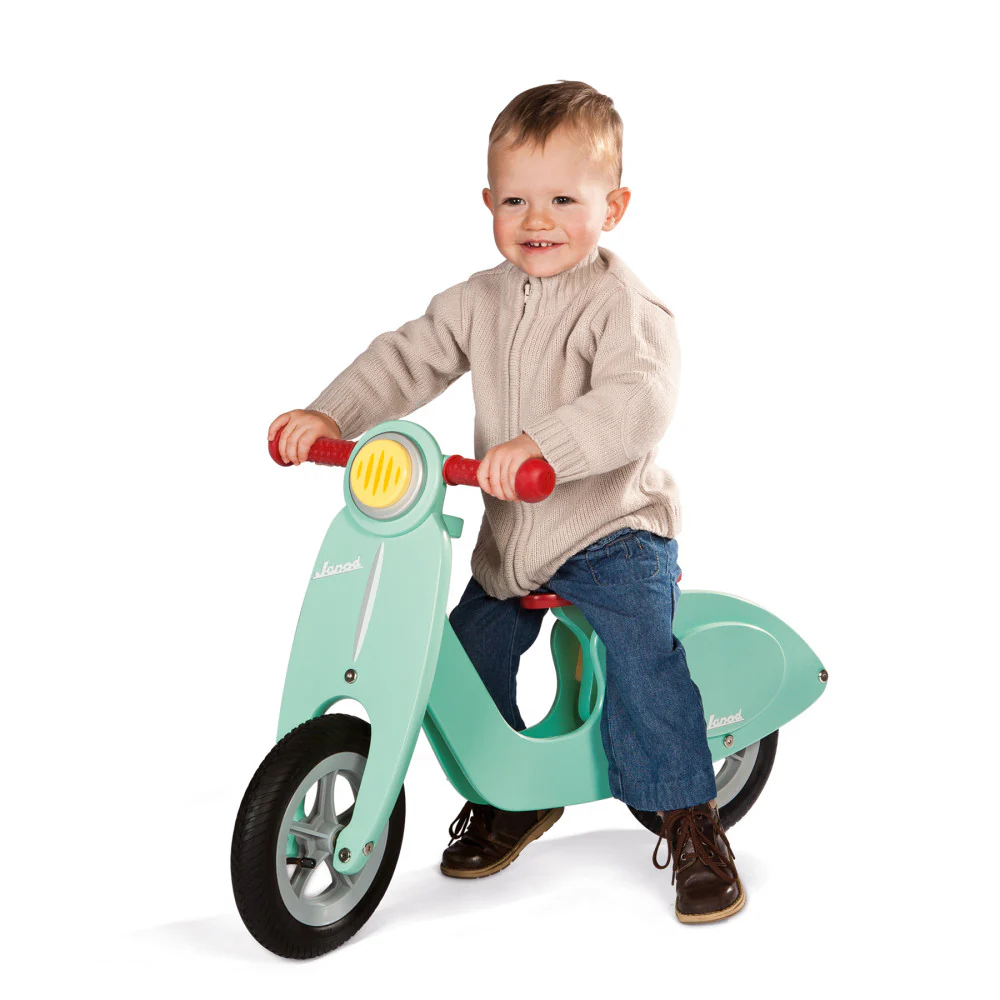 Janod Mint Scooter - Adjustable Wooden Balance Bike - Image 9