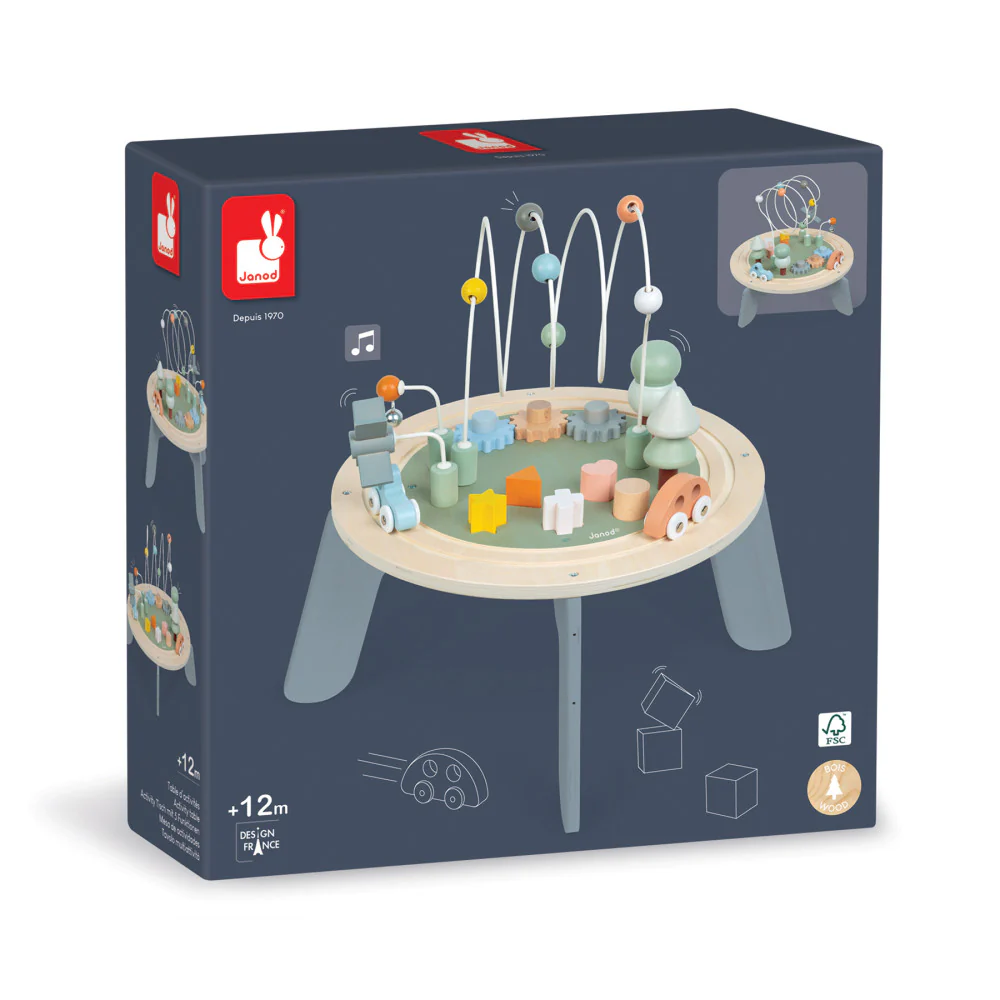 Janod Sweet Cocoon Activity Table - Interactive Learning Station - Image 4