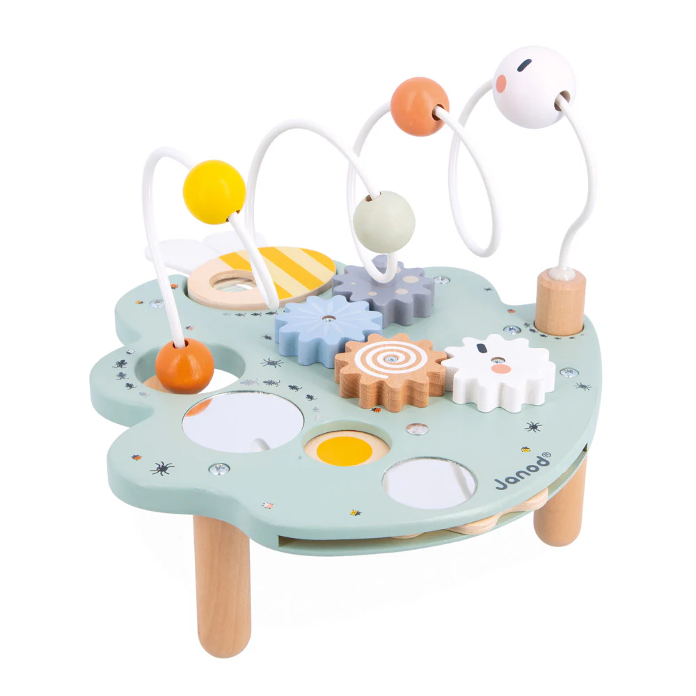 Janod Sweet Cocoon Multi-Activity Leaf Station - Colorful Educational Toy - Image 2