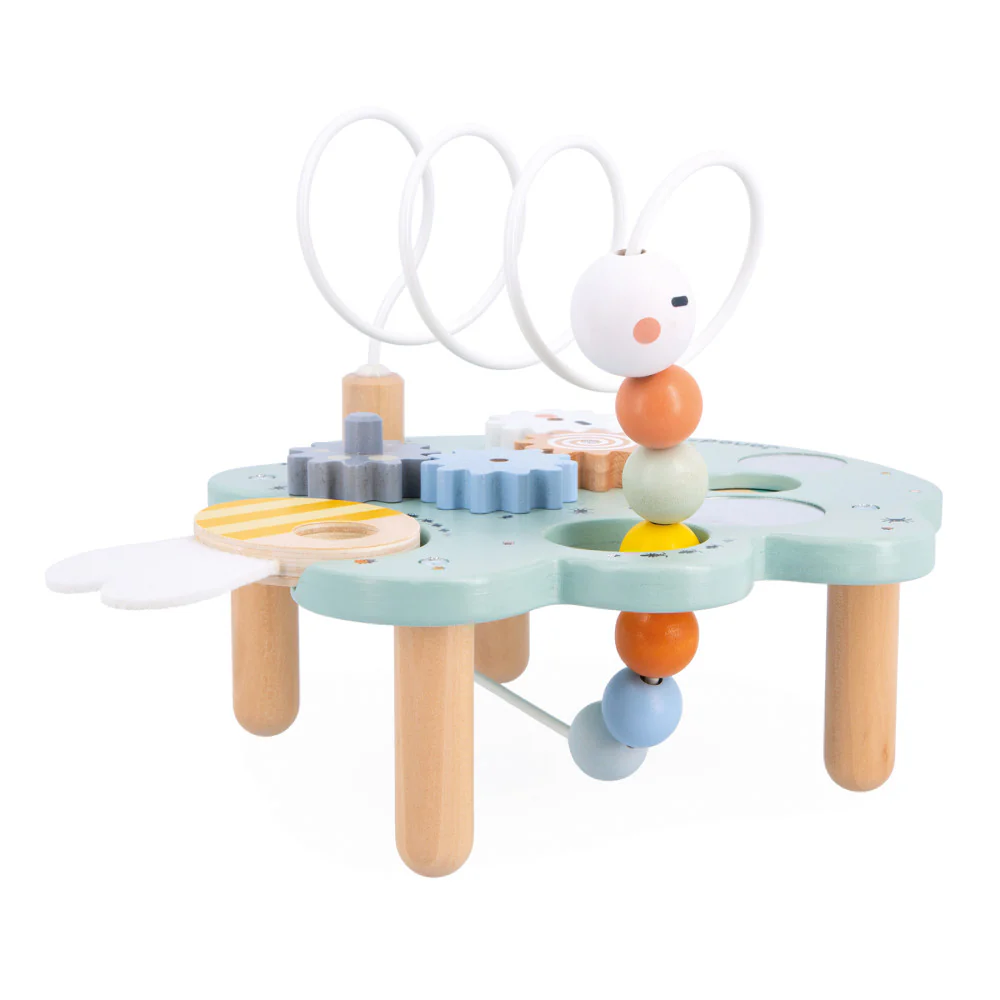 Janod Sweet Cocoon Multi-Activity Leaf Station - Colorful Educational Toy - Image 9