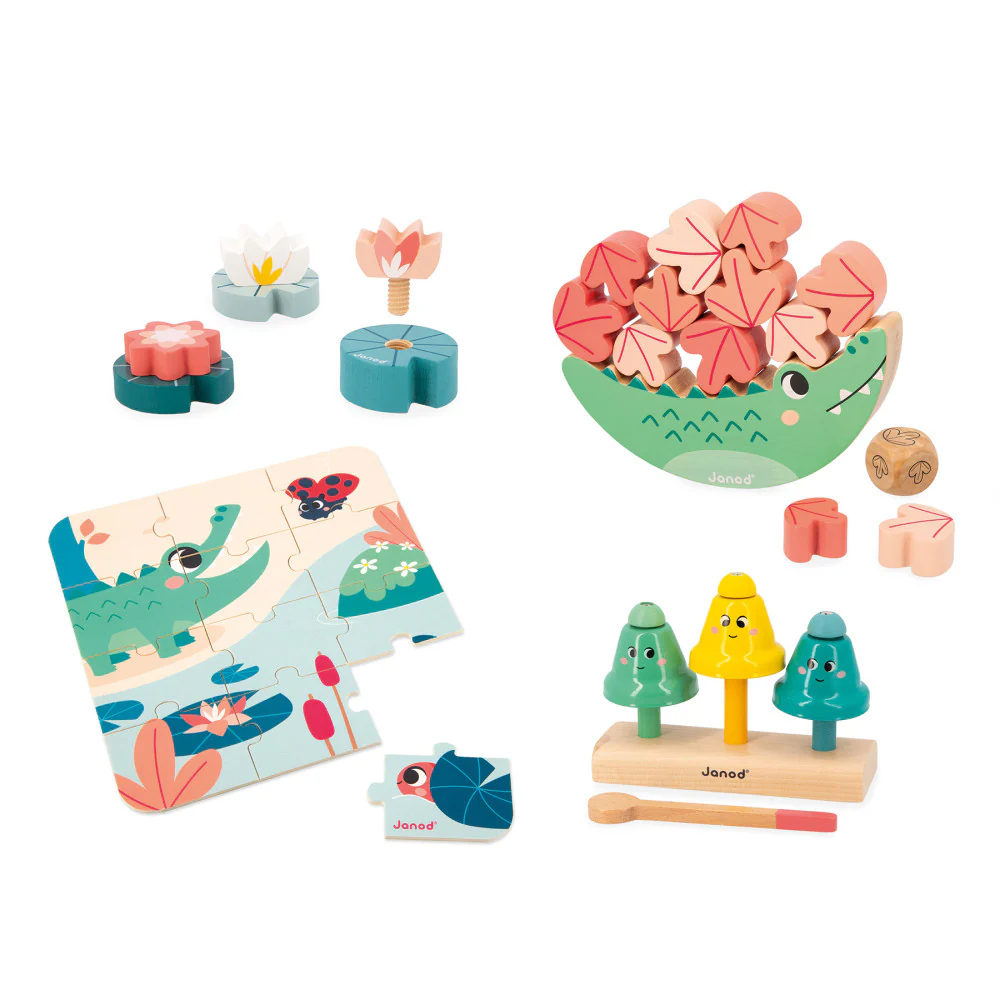 Janod Playful Discovery Toy Box – 4 Exciting Toys for 24-Month-Olds - Image 2