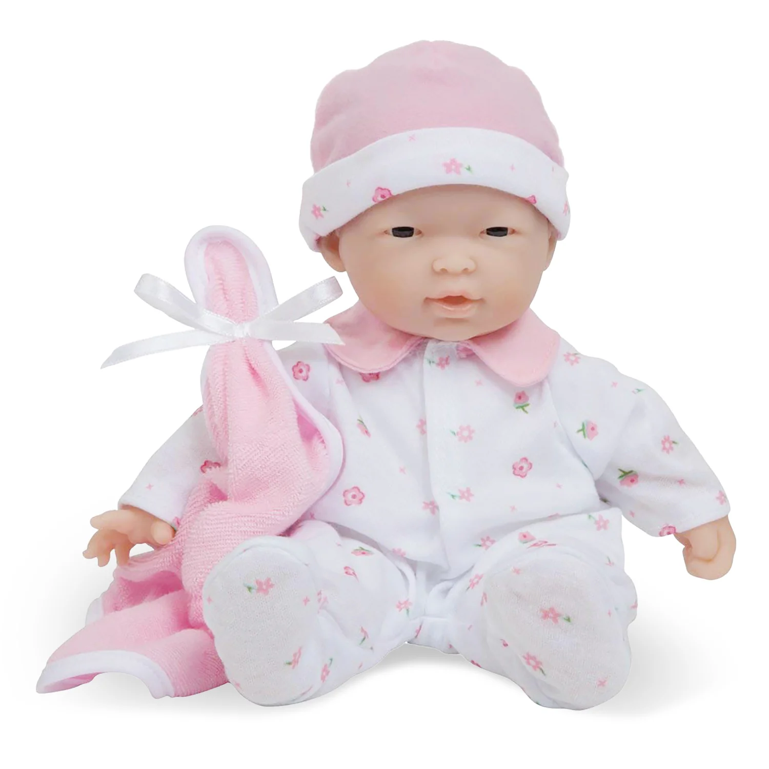 JC Toys La Baby - 11-inch Soft Baby Doll with Pink Outfit and Accessories - Image 2