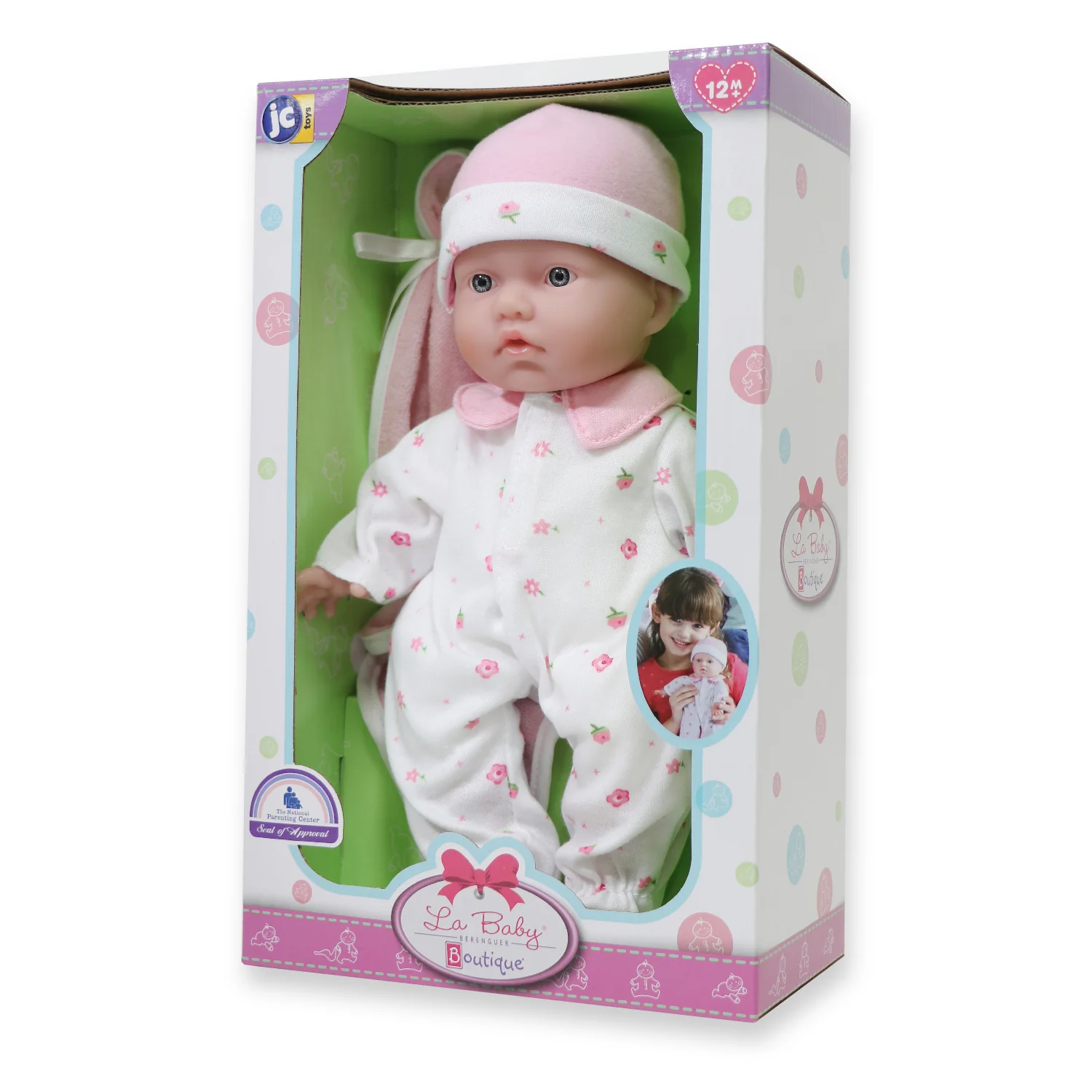 JC Toys La Baby Soft 11-inch Doll - Bright Blue Eyes - Image 3