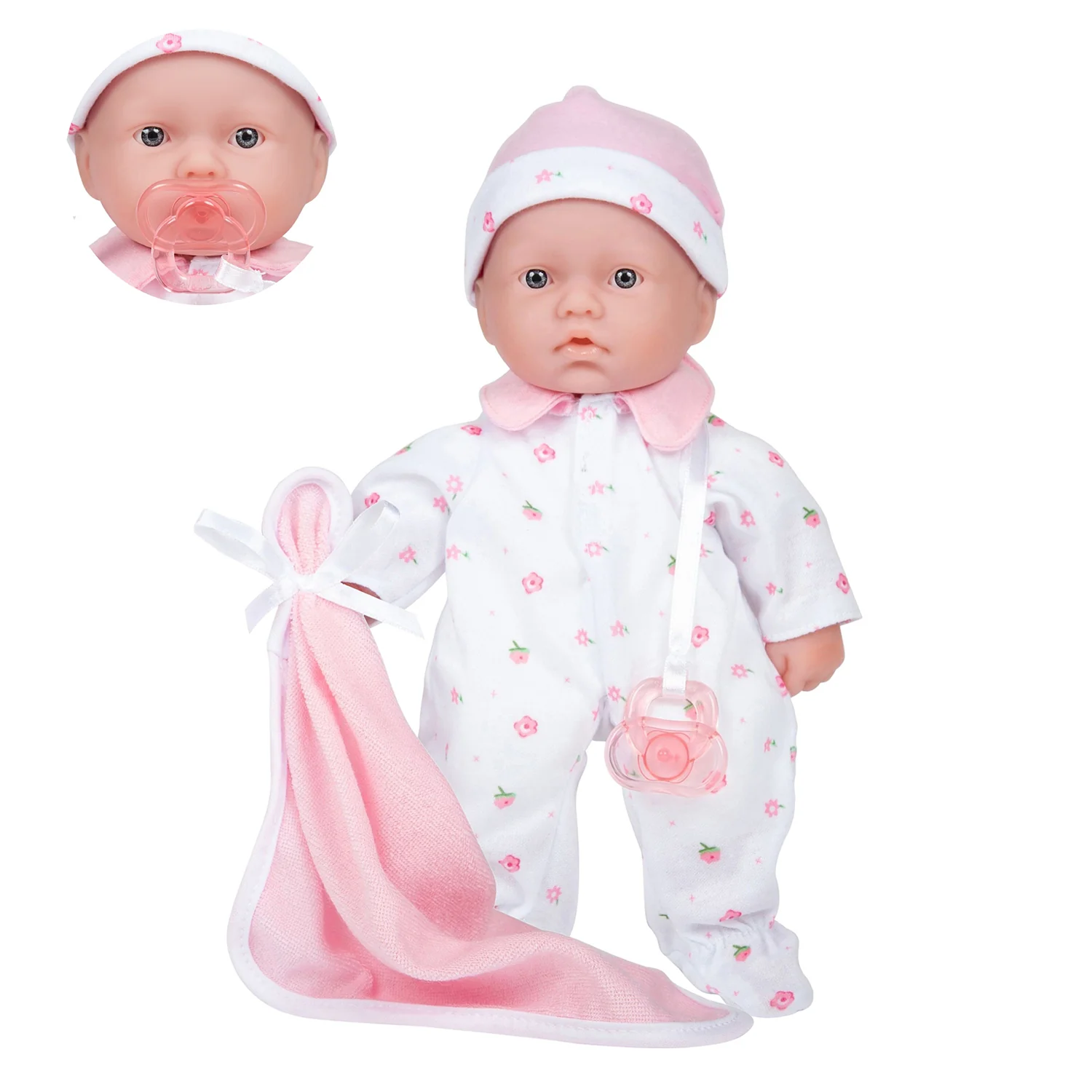 JC Toys La Baby Soft 11-inch Doll - Bright Blue Eyes - Image 4
