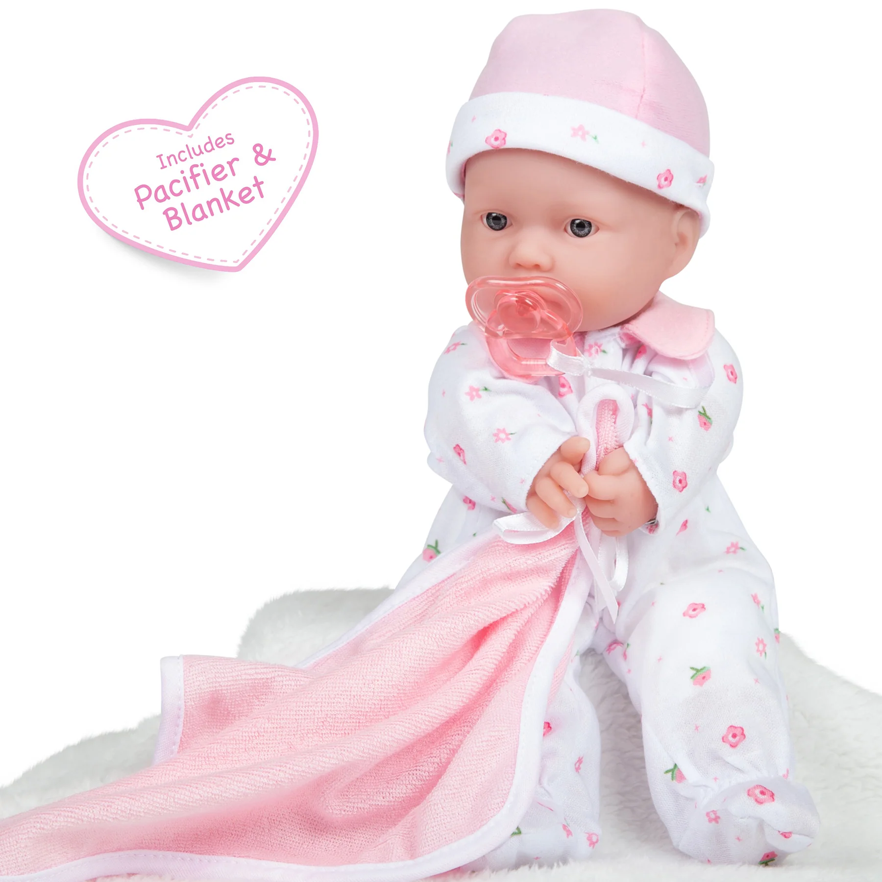 JC Toys La Baby Soft 11-inch Doll - Bright Blue Eyes - Image 6