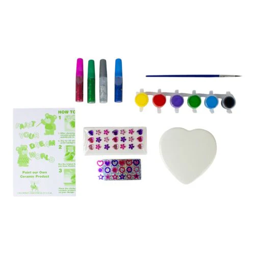 Creative Studio Heart-Shaped DIY Jewelry Box Painting Kit - Image 3
