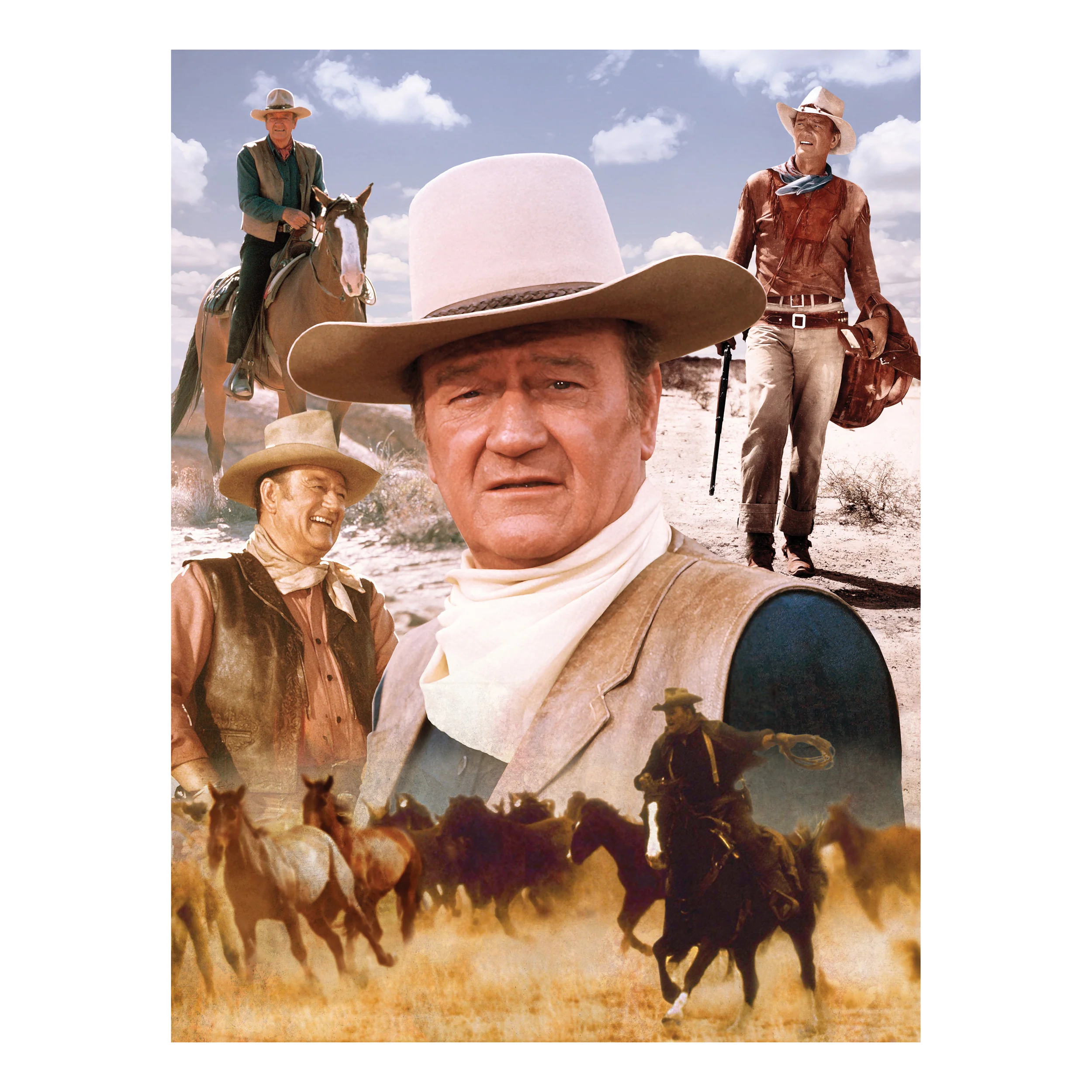 MasterPieces John Wayne America's Cowboy Jigsaw Puzzle - 1000 pc - Image 2