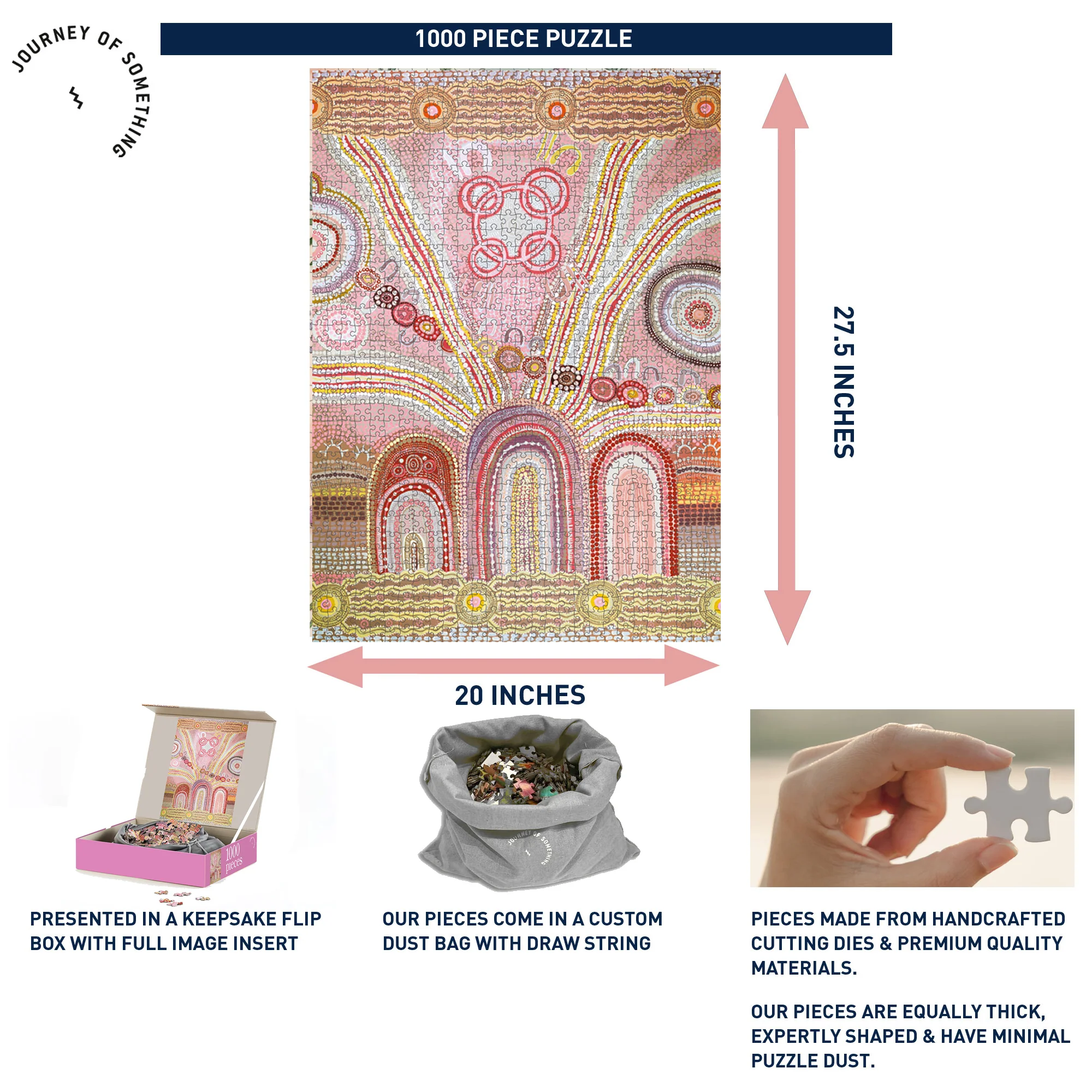 Journey Of Something Journey Home 1000-Piece Jigsaw Puzzle - Indigenous Australian Art - Image 4