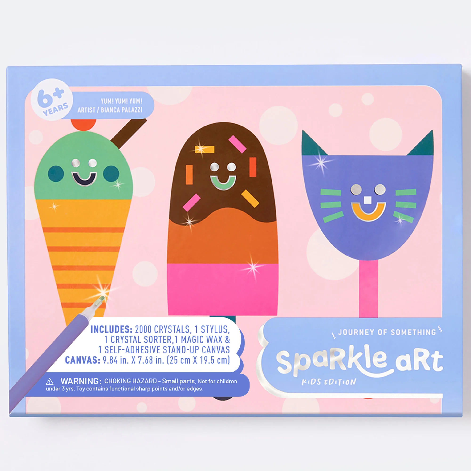 Journey Of Something Sparkle Art Ice Cream Crystal Craft Kit - Over 2,000 Pieces - Image 2