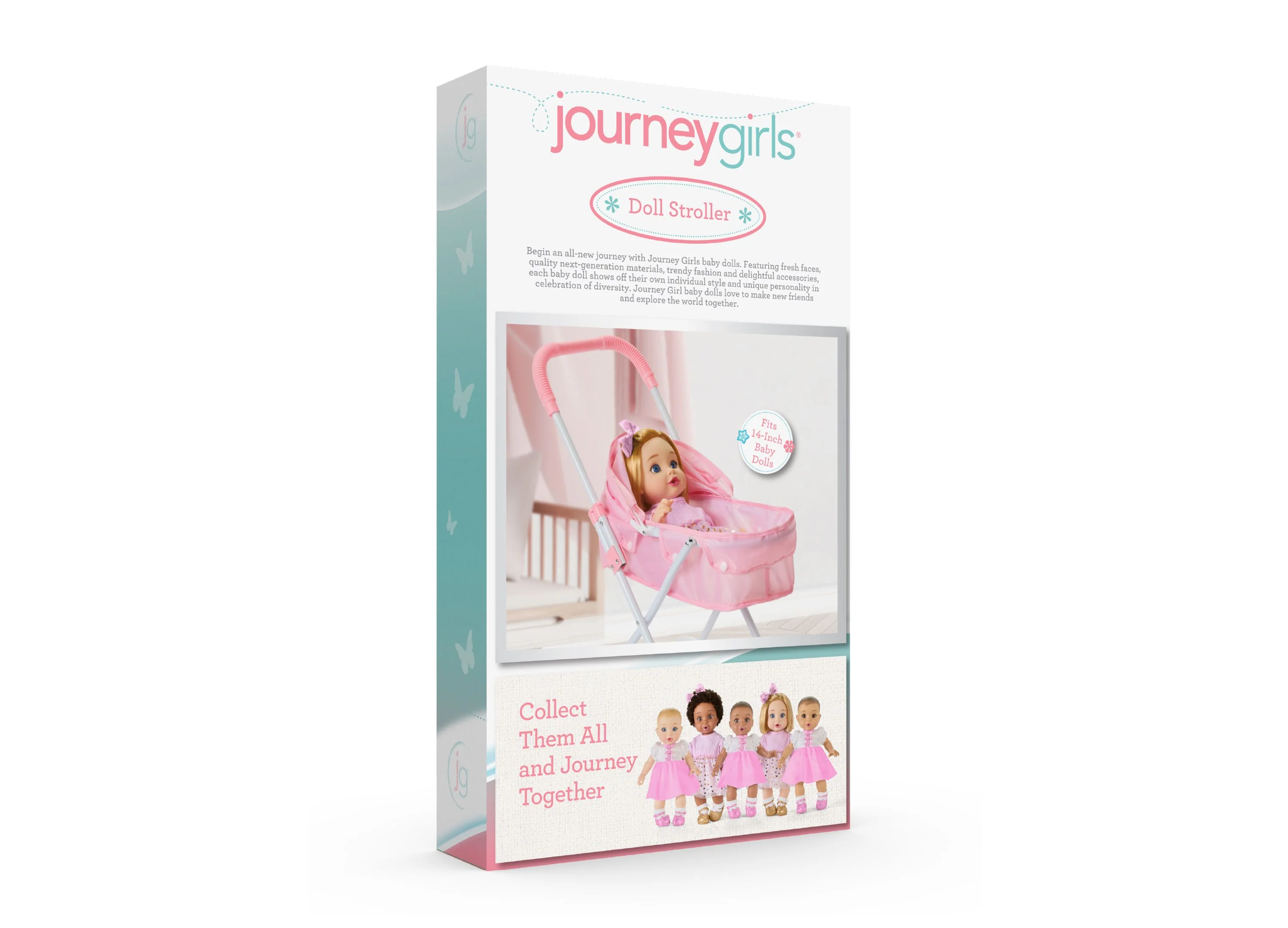 Journey Girls Playtime Baby Doll Stroller with Canopy - Image 3