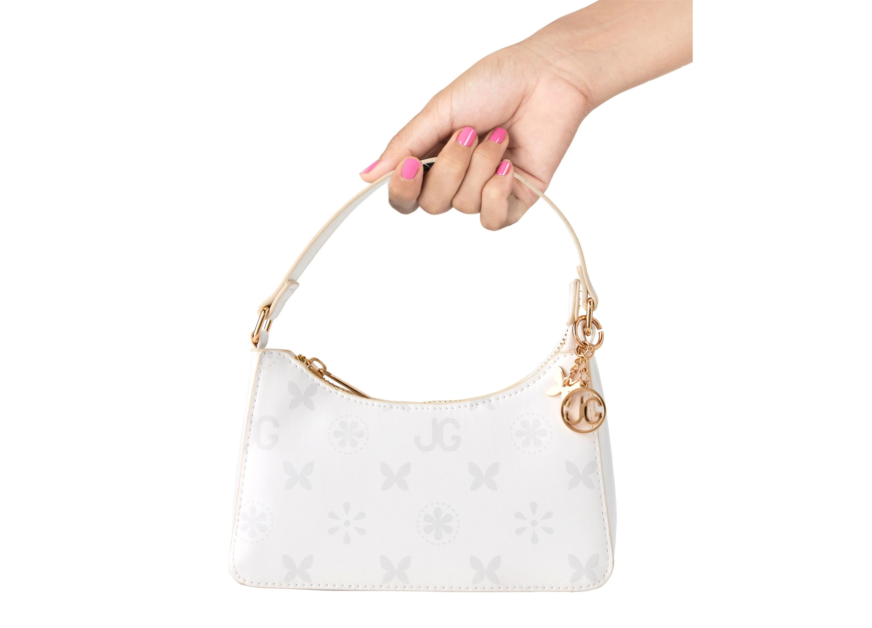 Journey Girls Vibrant Monogram Fashion Purse with Gold Charms - Image 6