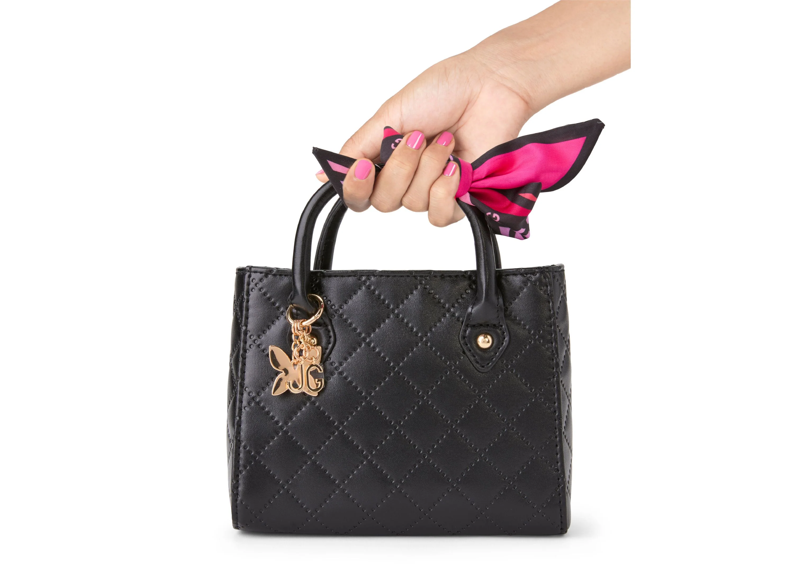 Journey Girls Hot Pink Quilted Crossbody Purse, Created for Macy's - Image 4