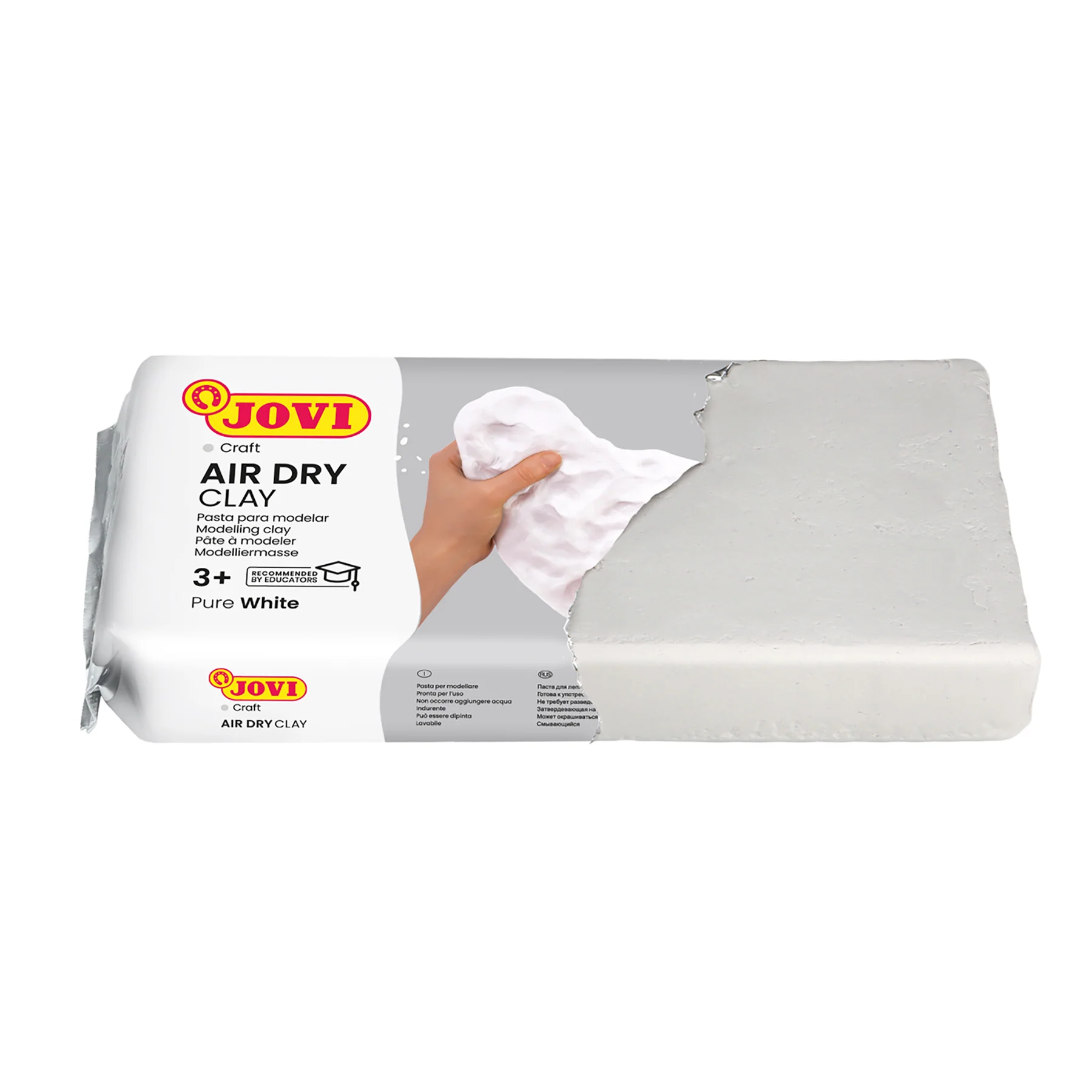 JOVI No-Bake Craft Air Dry Clay, White, 2.2lb Bar, 2-Pack - Image 3