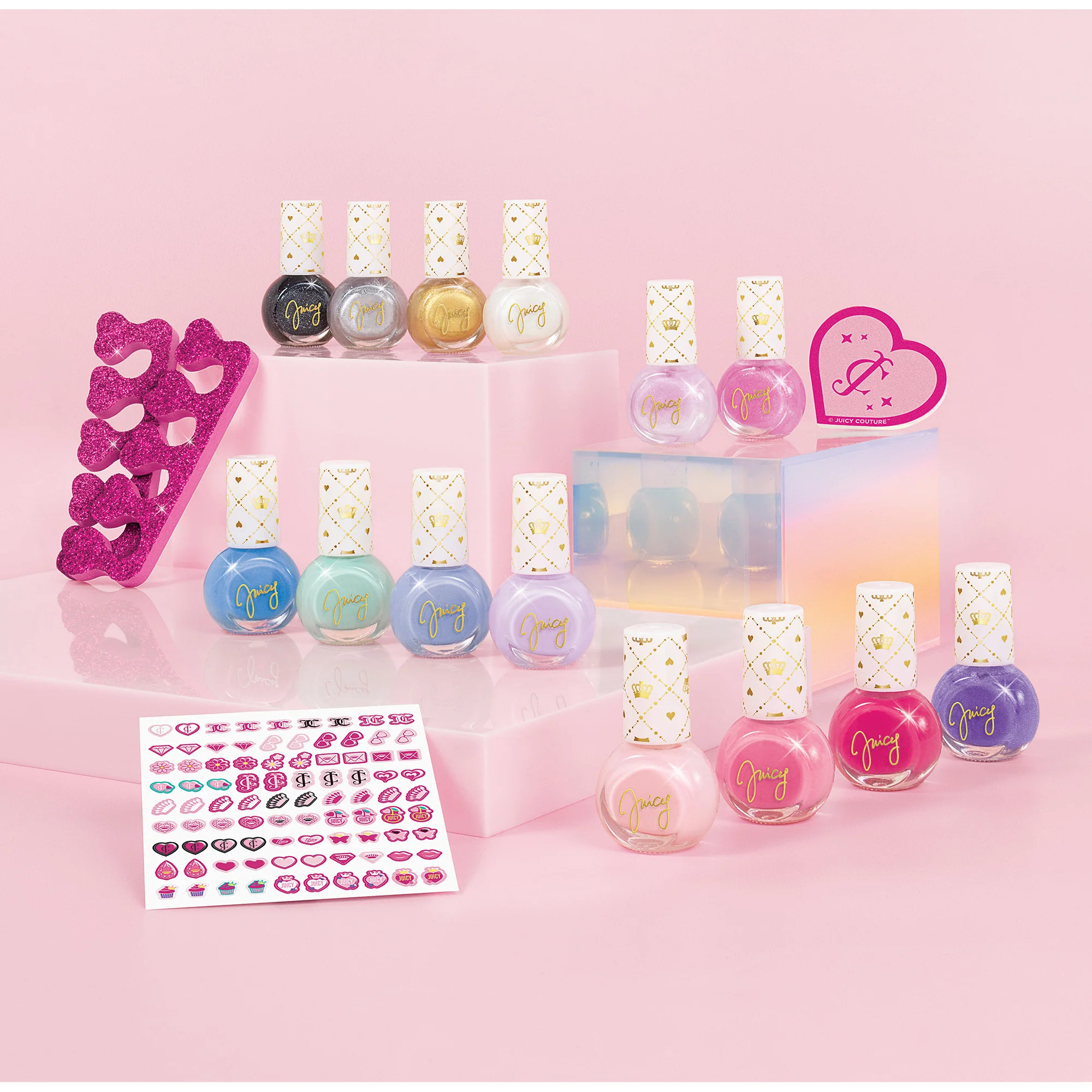Juicy Couture Nail Polish Chic Design Set - 14 Polishes With Nail File And Toe Separators - Image 5