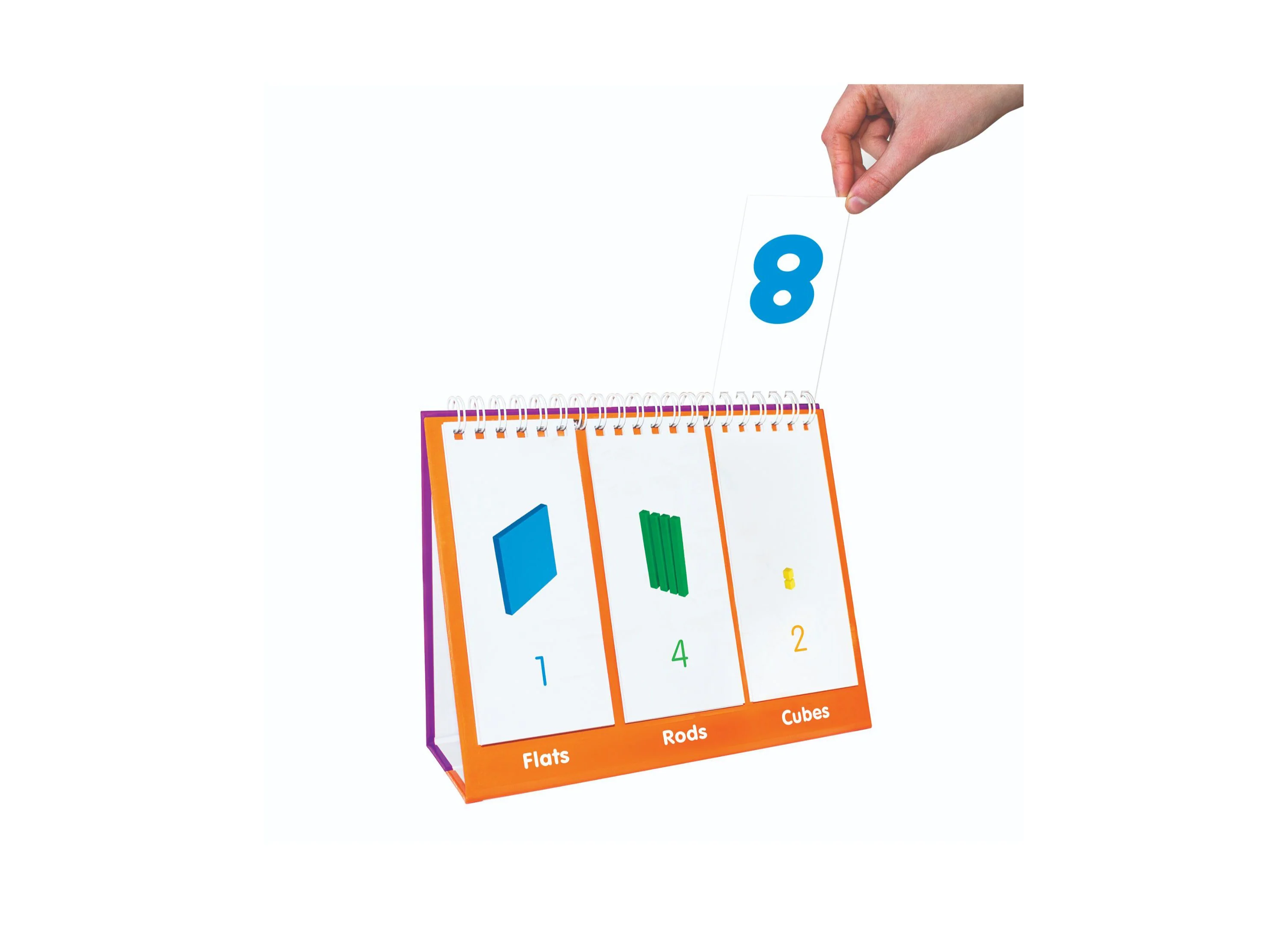 Junior Learning Base Ten Flip Card Set - Educational Math Tool - Image 2