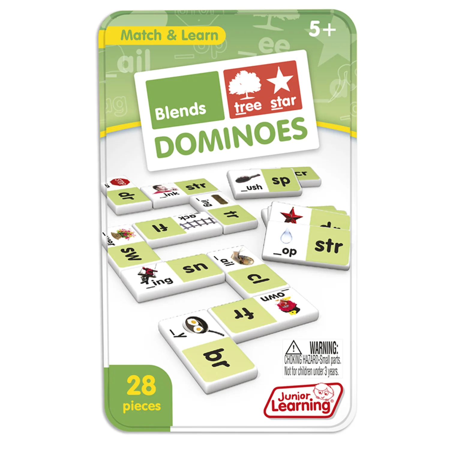 Junior Learning Blends Dominoes - Educational Learning Set for Kids - Image 2