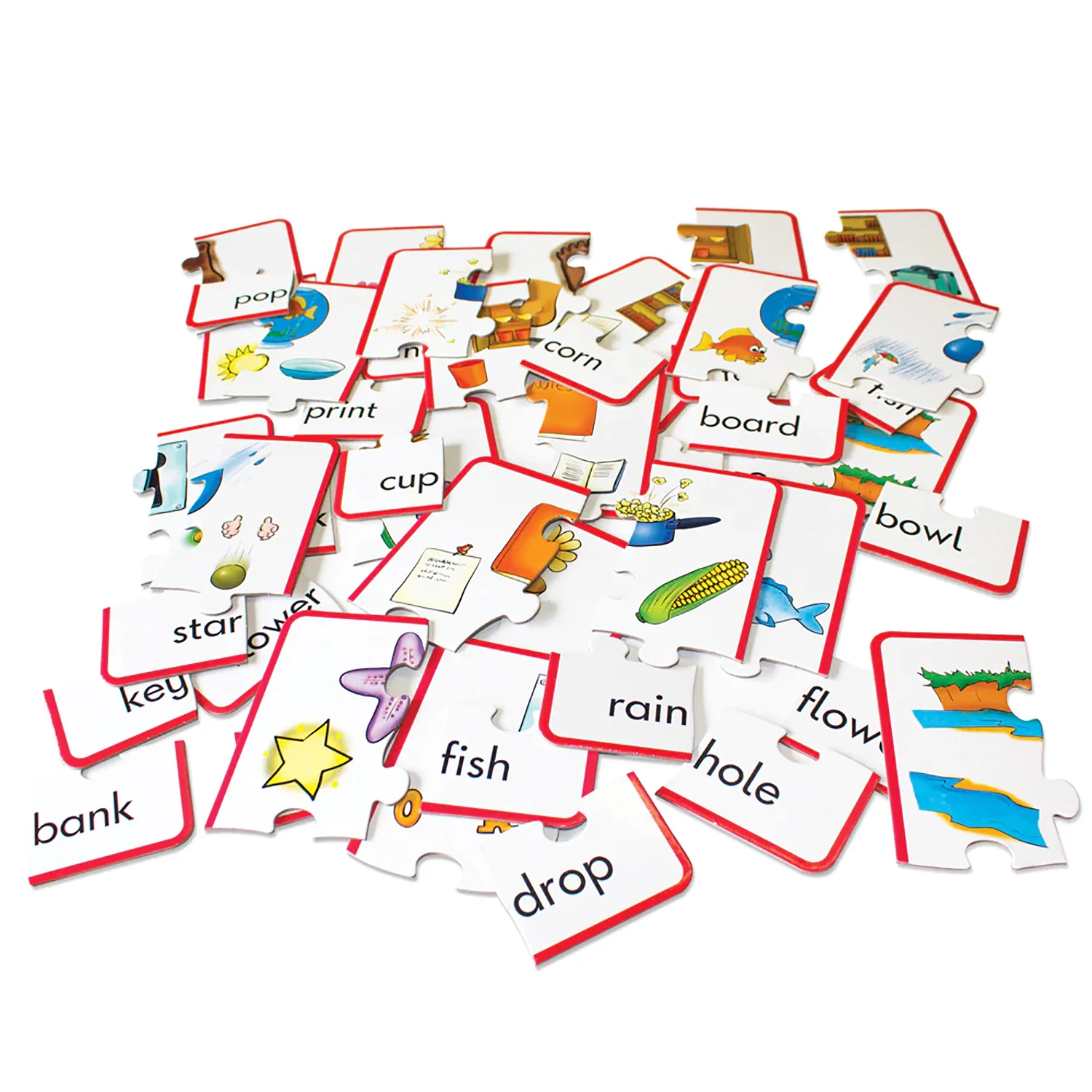 Junior Learning Compound Word Puzzles - Multicolored Language Game - Image 4