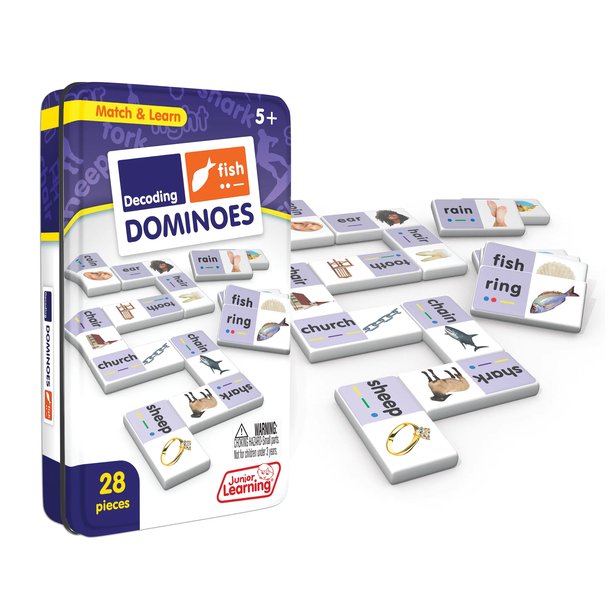 Junior Learning Decoding Match & Learn Dominoes - Double Pack - Image 2