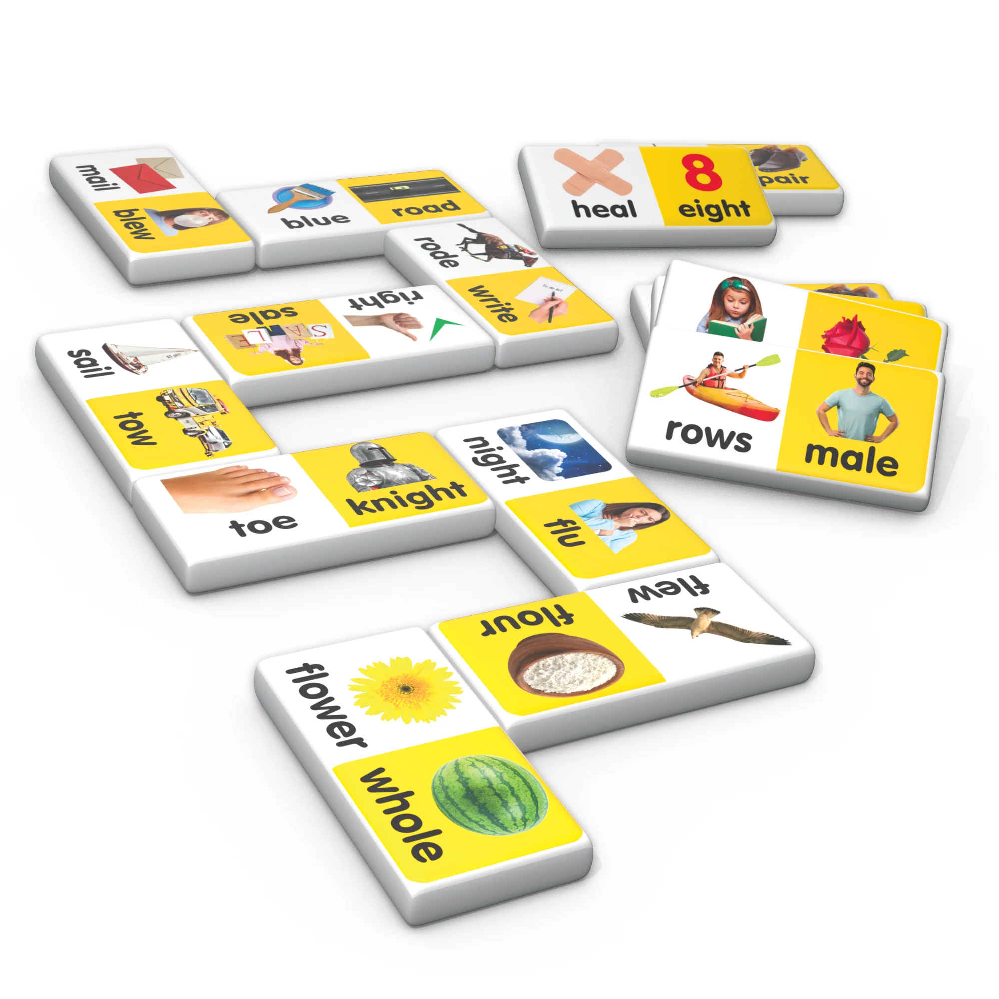 Junior Learning Homophone Match & Learn Dominoes - Dual Pack - Image 4