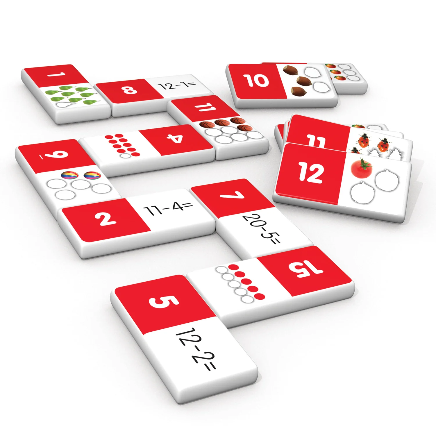 Junior Learning Subtraction Dominoes - Dual Set - Educational Math Game - Image 3