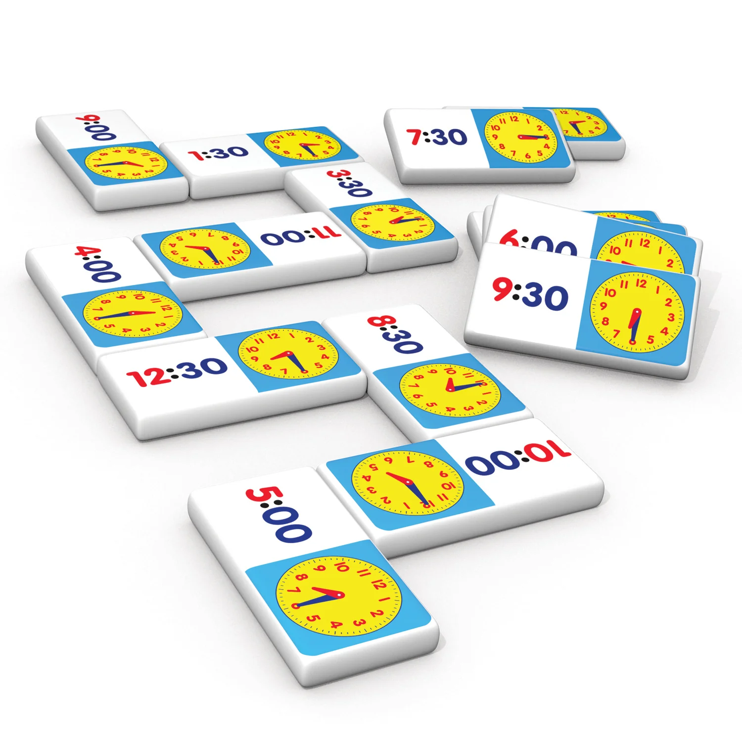 Junior Learning Time Dominoes Educational Game - 2 Sets - Image 3