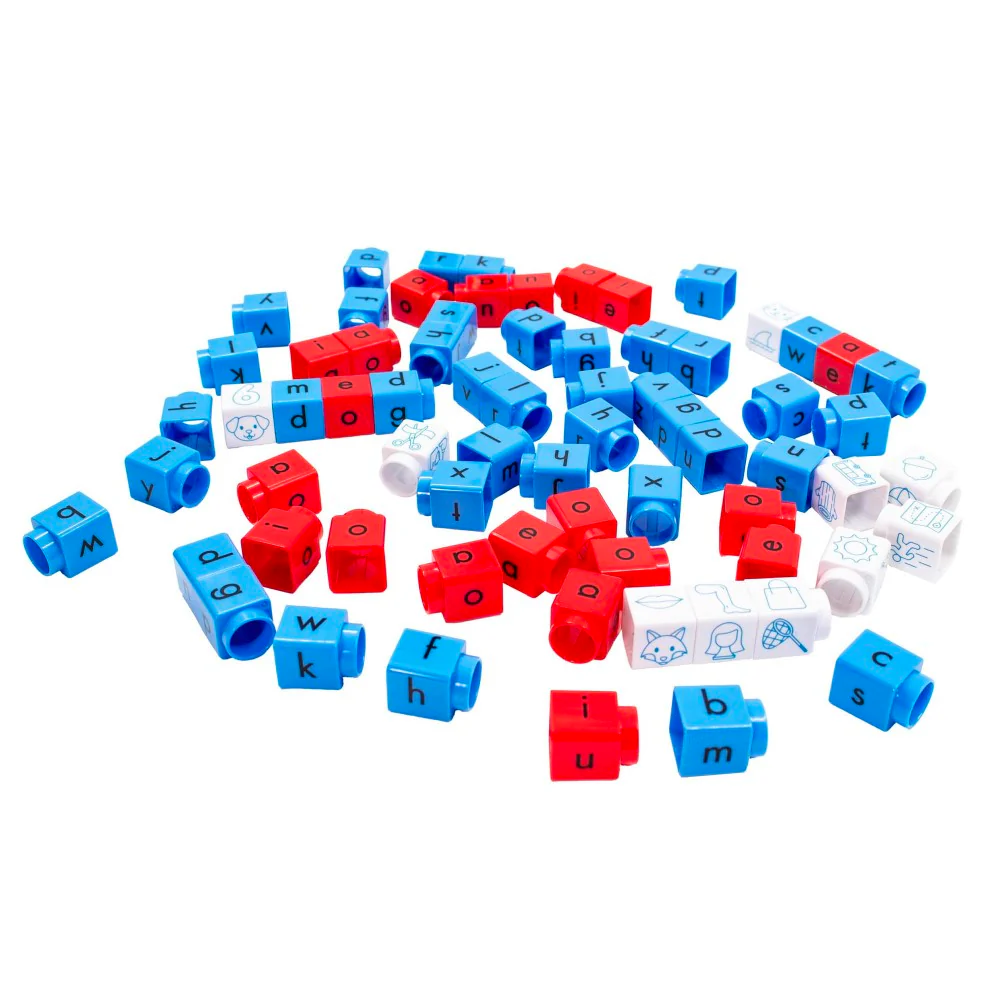 Junior Learning Rainbow Phonics CVC Blox Set - 70 Color-Coded Blocks - Image 2