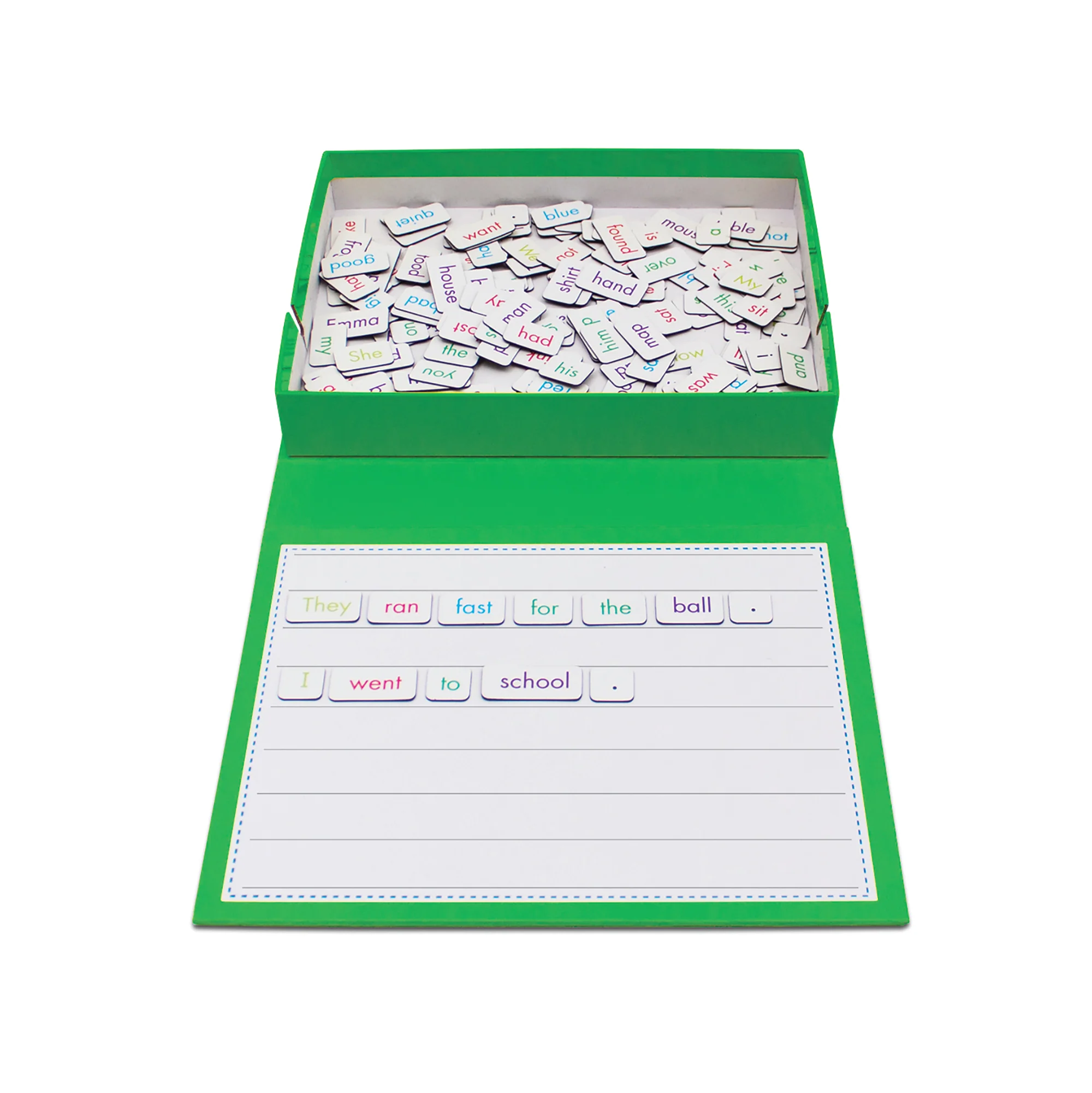 Junior Learning Rainbow Sentences Magnetic Literacy Building Set With 160 Pieces - Image 3