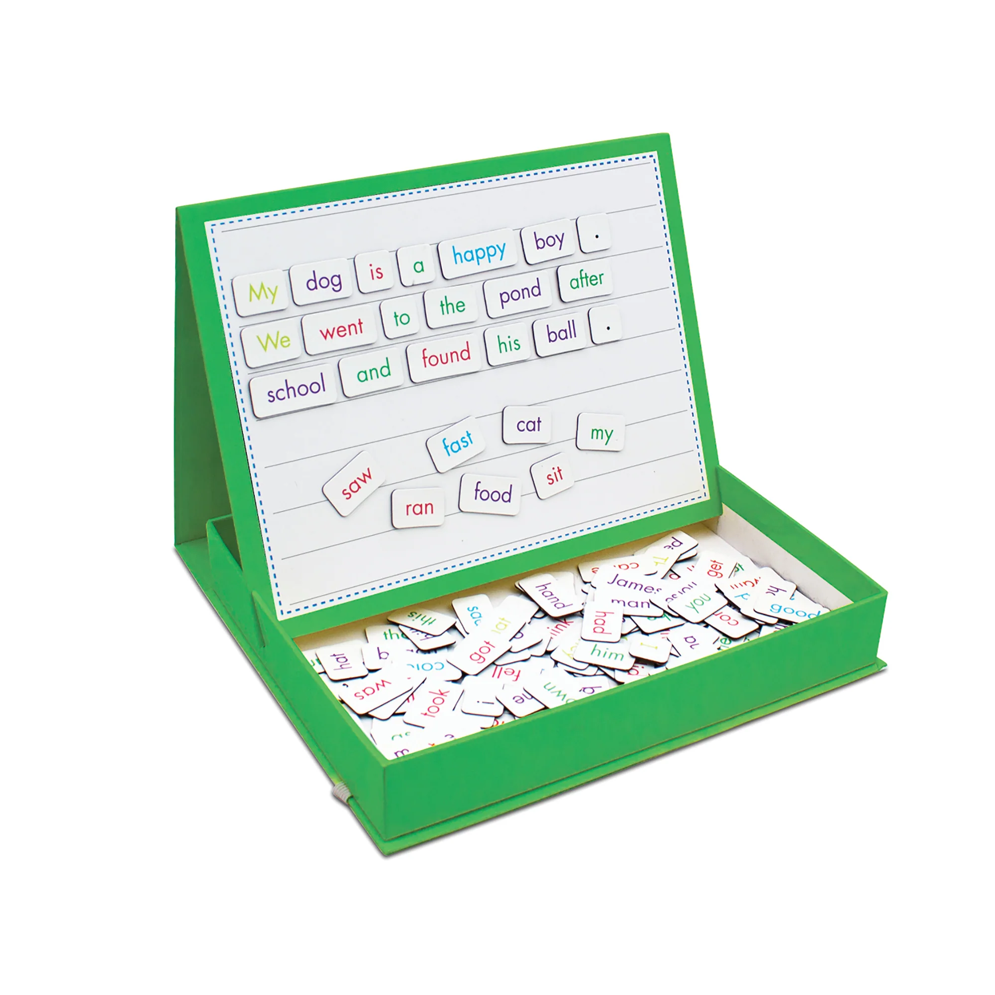 Junior Learning Rainbow Sentences Magnetic Literacy Building Set With 160 Pieces - Image 4