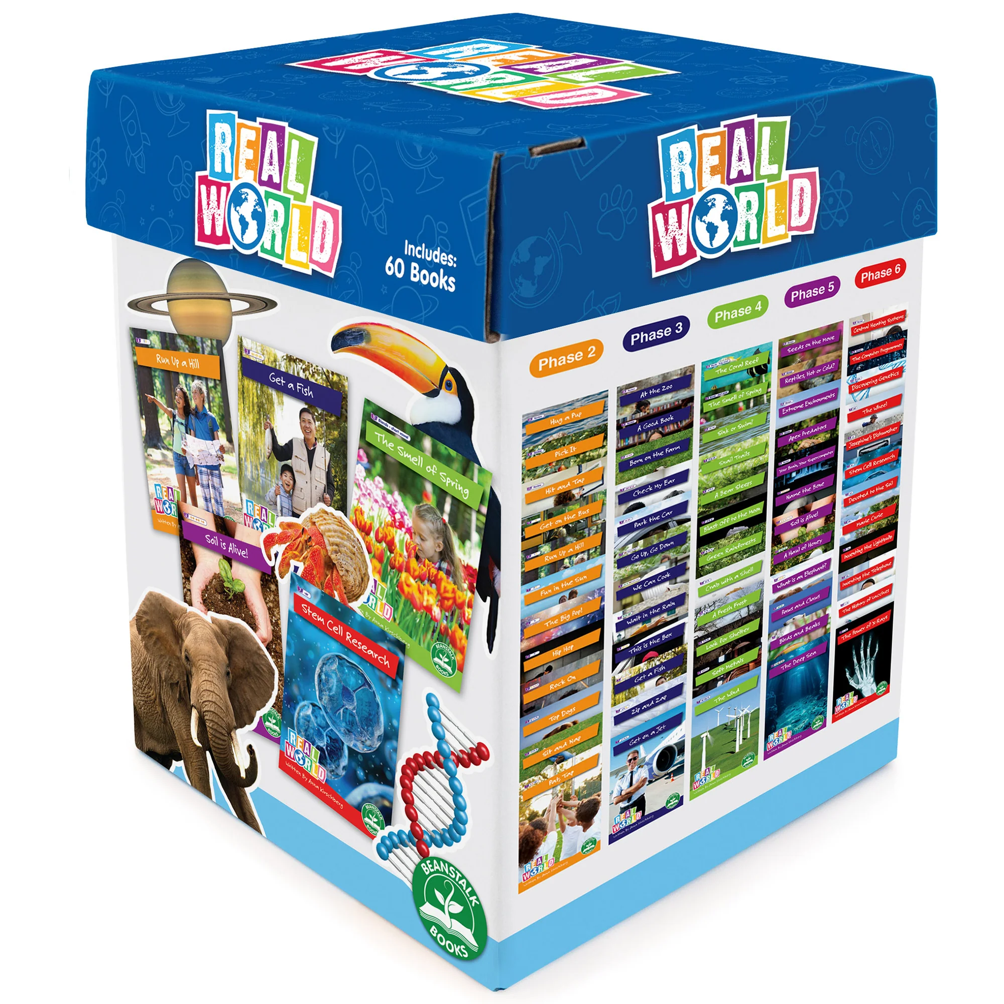 Junior Learning: Real World - Phases 2-6, 60-Book Non-Fiction Hi-Lo Decodables Set - Image 2