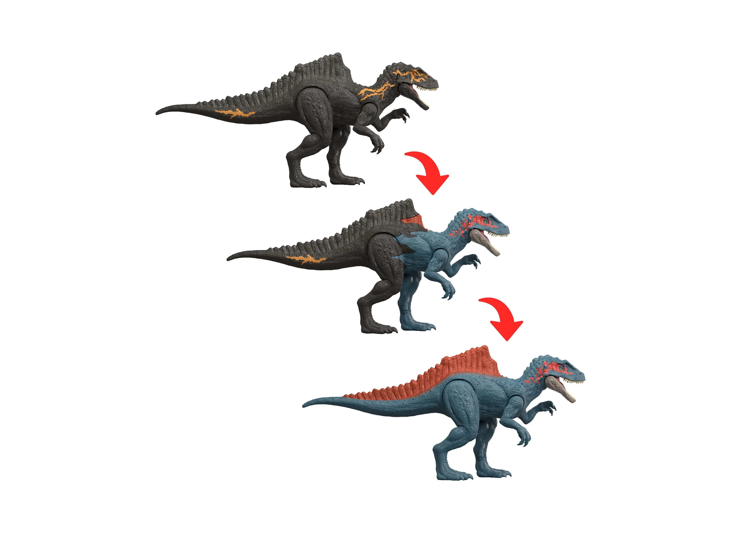 Jurassic World Dino Reveal Deluxe 11-Inch Color Change Dinosaur Figure - Image 6