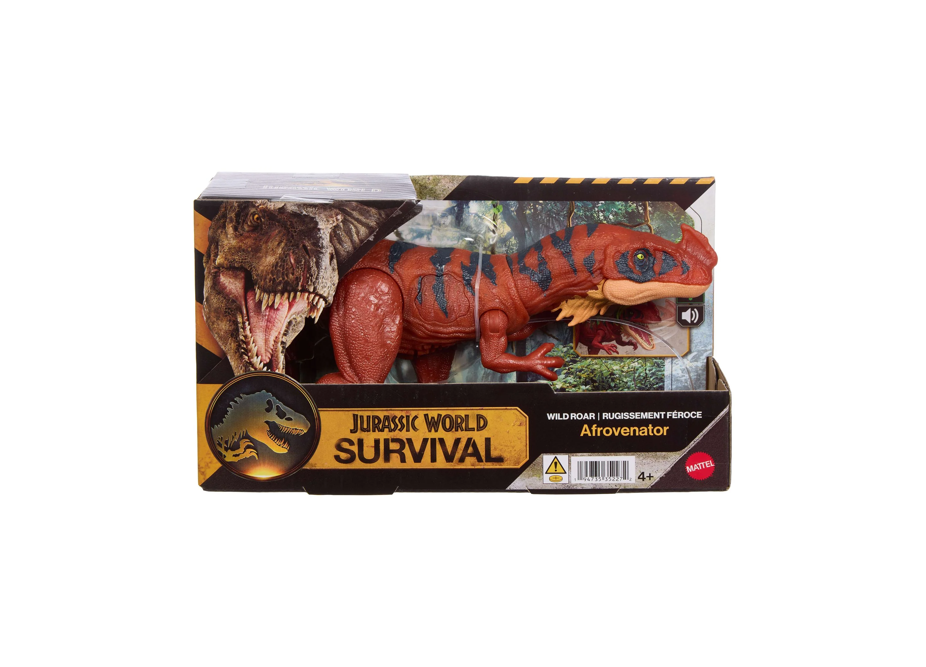 Jurassic World Wild Roar Afrovenator Dinosaur Figure with Lights & Sounds - Image 3