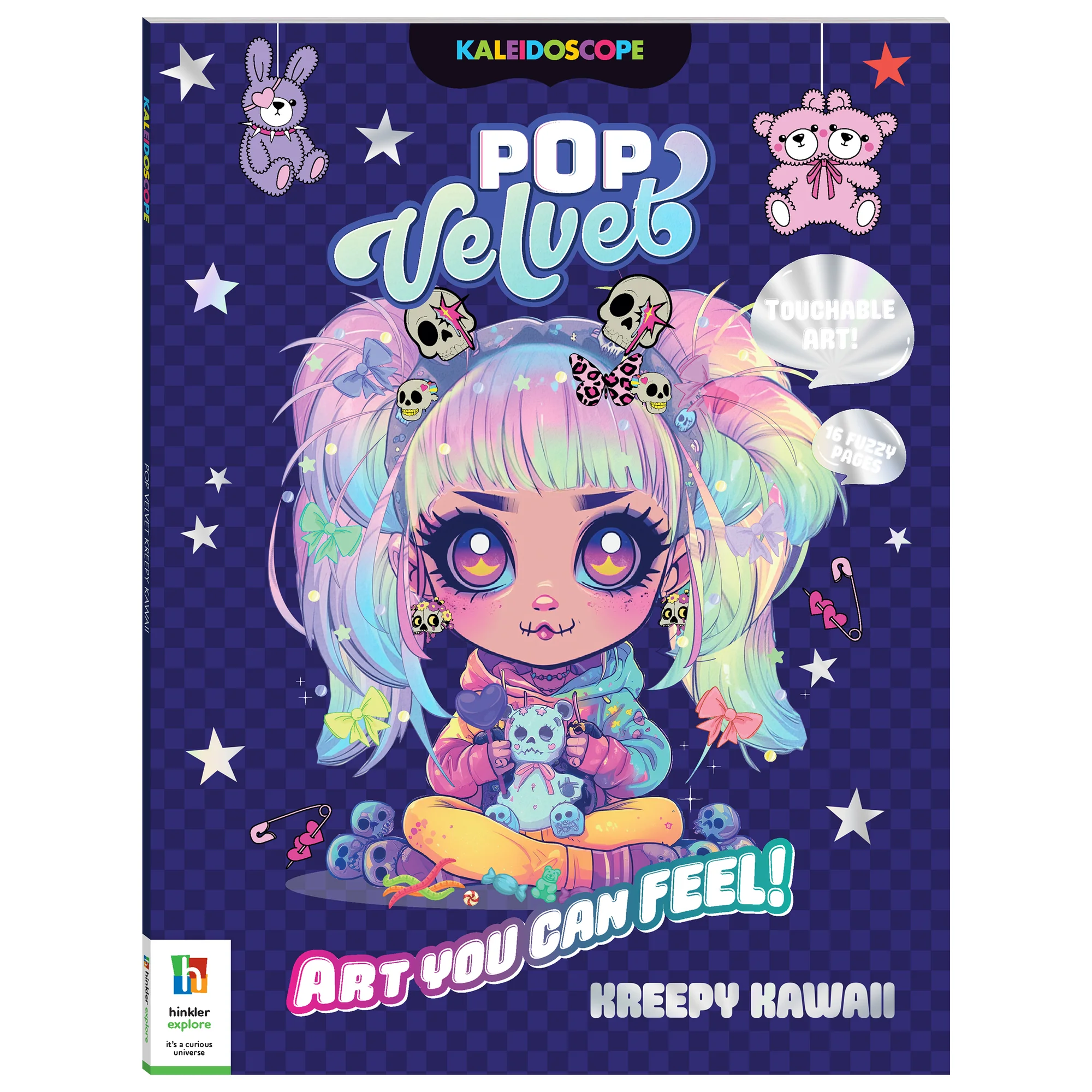 Kaleidoscope Pop Velvet Coloring Book - Kreepy Kawaii 32-Page