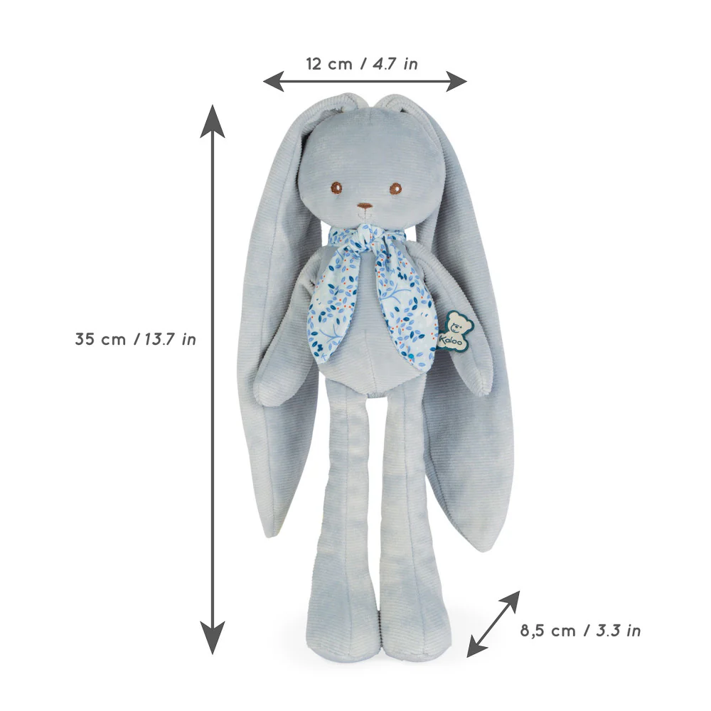 Kaloo Lapinoo 13.65 inch Plush Rabbit Doll - Cheerful Blue - Image 2