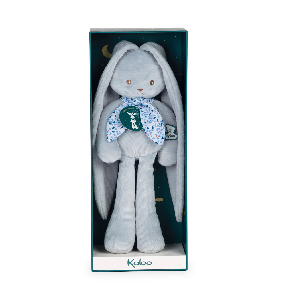 Kaloo Lapinoo 13.65 inch Plush Rabbit Doll - Cheerful Blue - Image 5