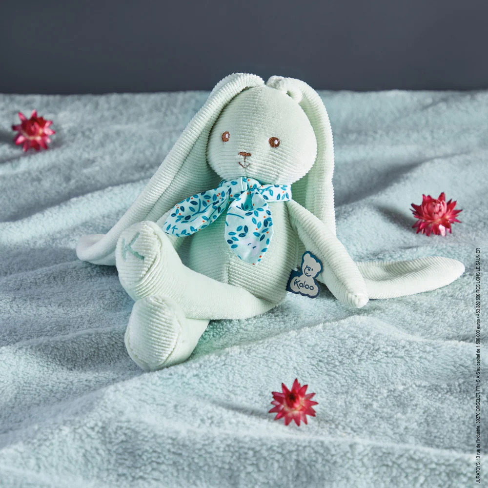 Kaloo Lapinoo 9.75 inch Plush Rabbit Doll - Aqua - Image 3
