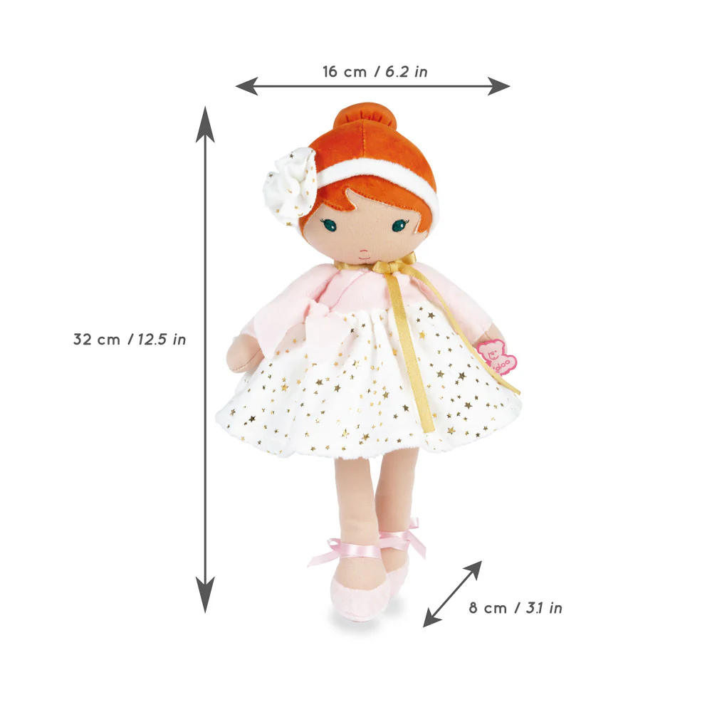 Kaloo Tendresse Valentine K Large Ballerina Doll - Red Bun - Image 3