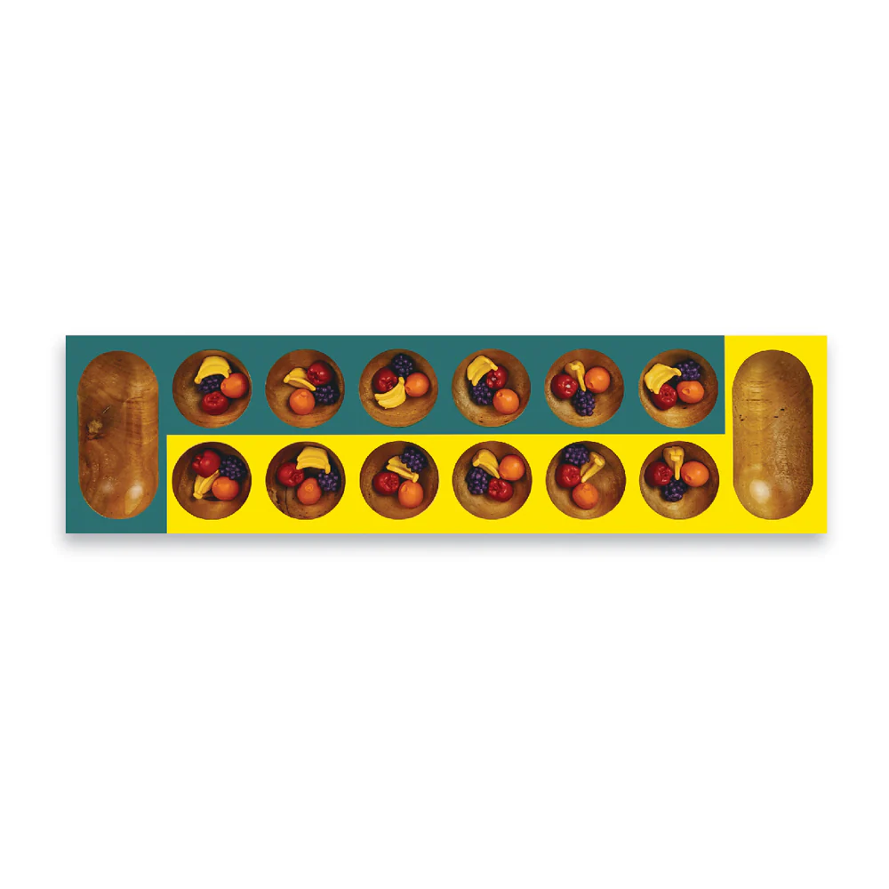 Kid-Cala Colorful Wooden Mancala Board Game for Kids
