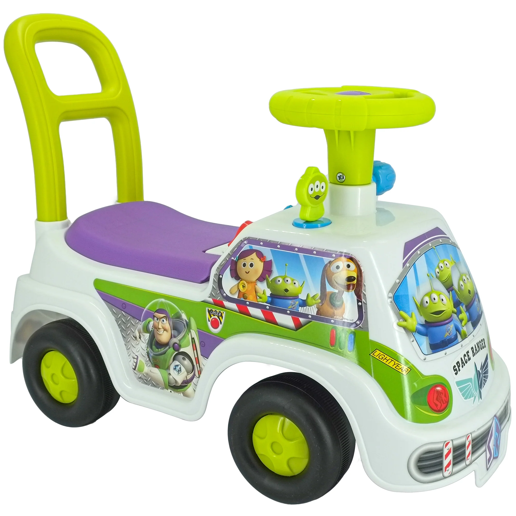 Kiddieland Buzz Lightyear Adventure Ride-On - Disney Space Light & Sound, 12mo+ - Image 2