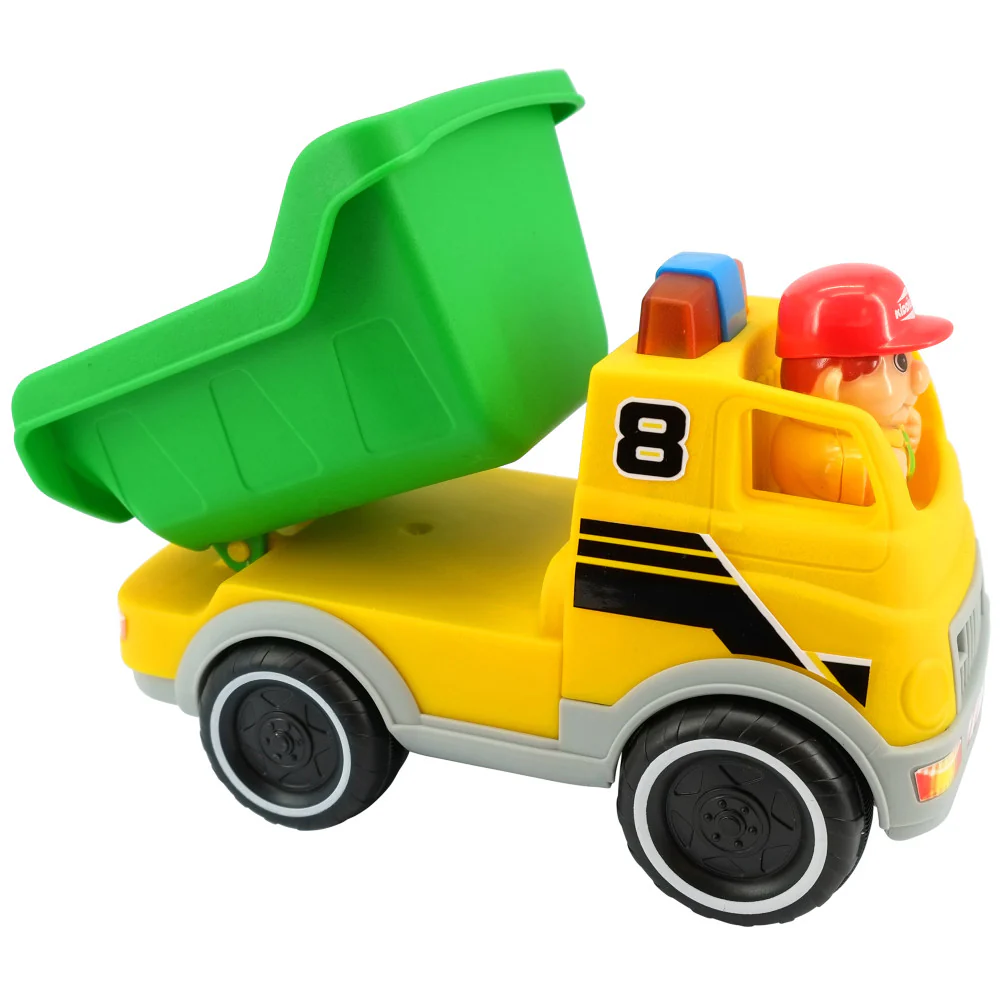 Kiddieland Motorized Light & Sound Dump Truck - Interactive Construction Toy - Image 2