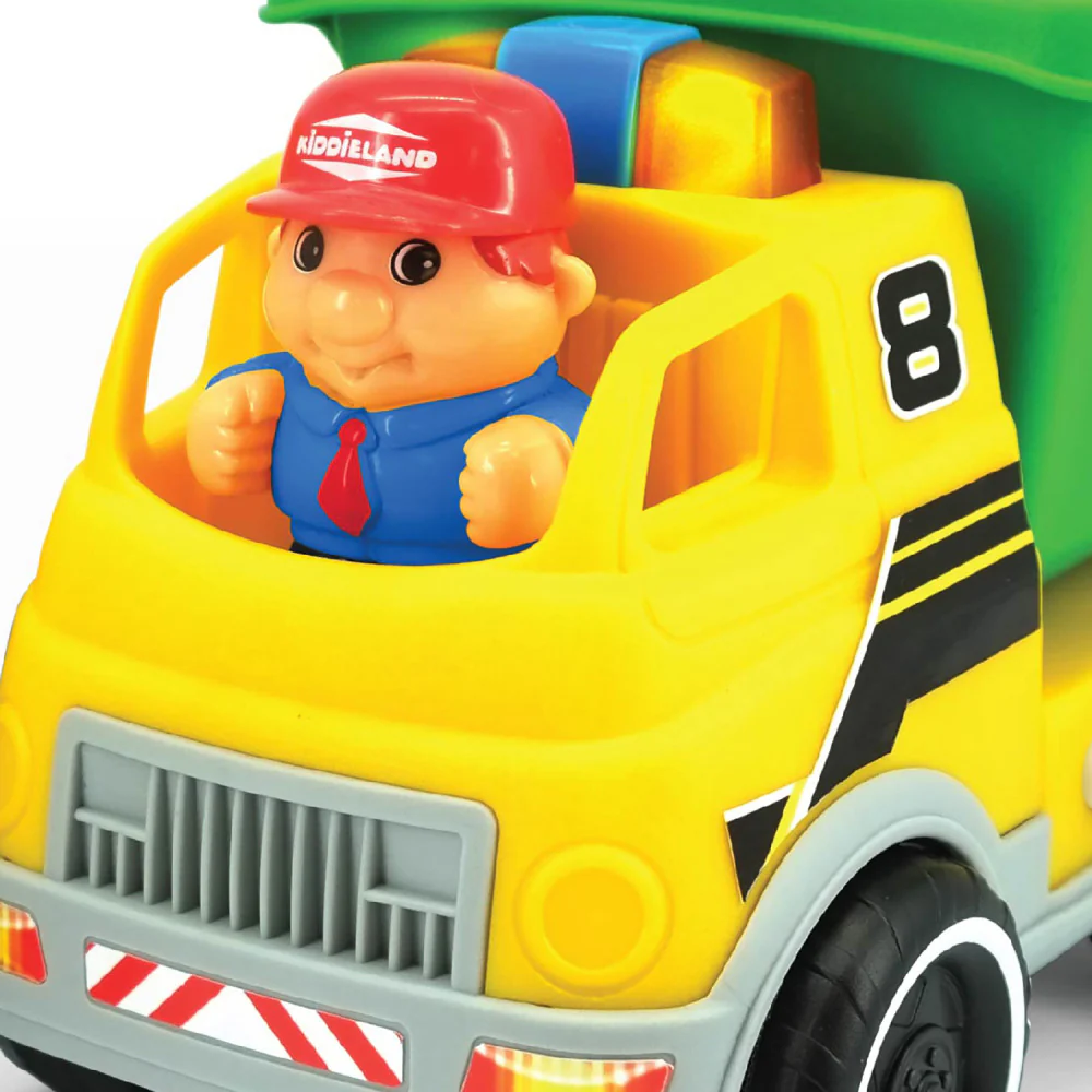 Kiddieland Motorized Light & Sound Dump Truck - Interactive Construction Toy - Image 5