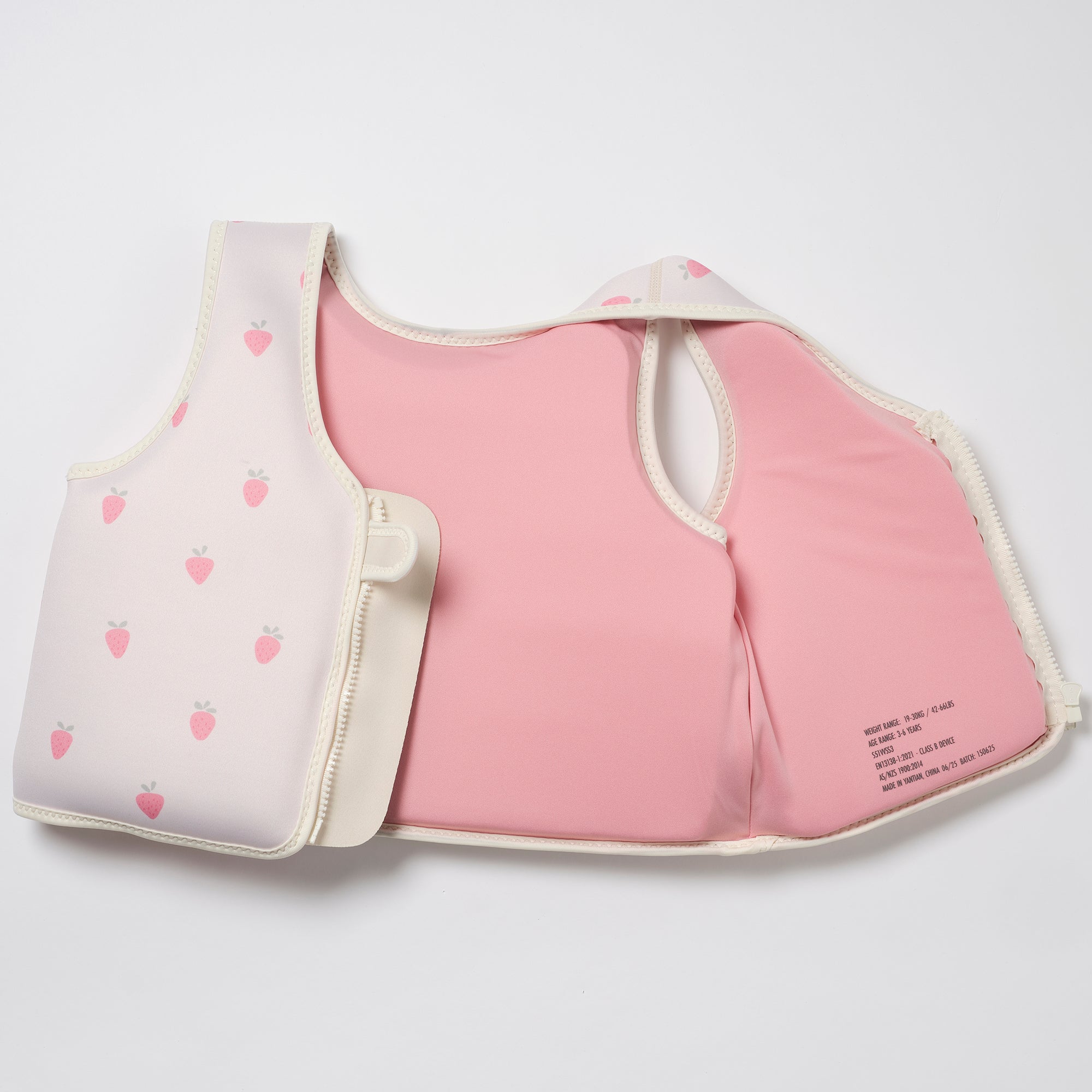 Sunnylife Strawberry Sunshine Swim Vest With Adjustable Safety Strap - Image 4