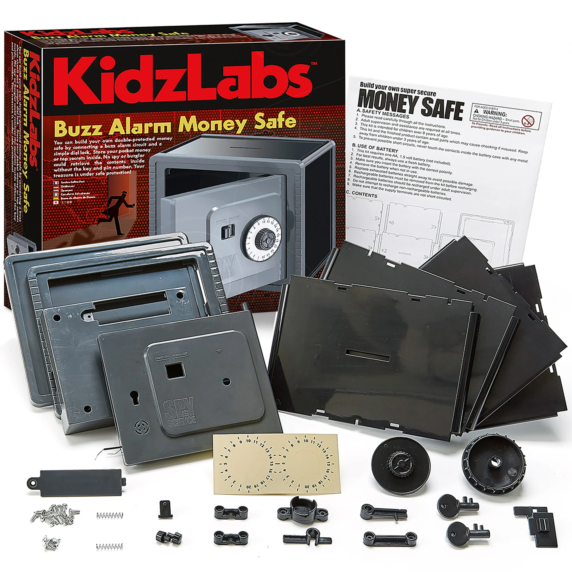 KidsLabs Buzz Alarm Money Safe STEM Building Kit - Image 2
