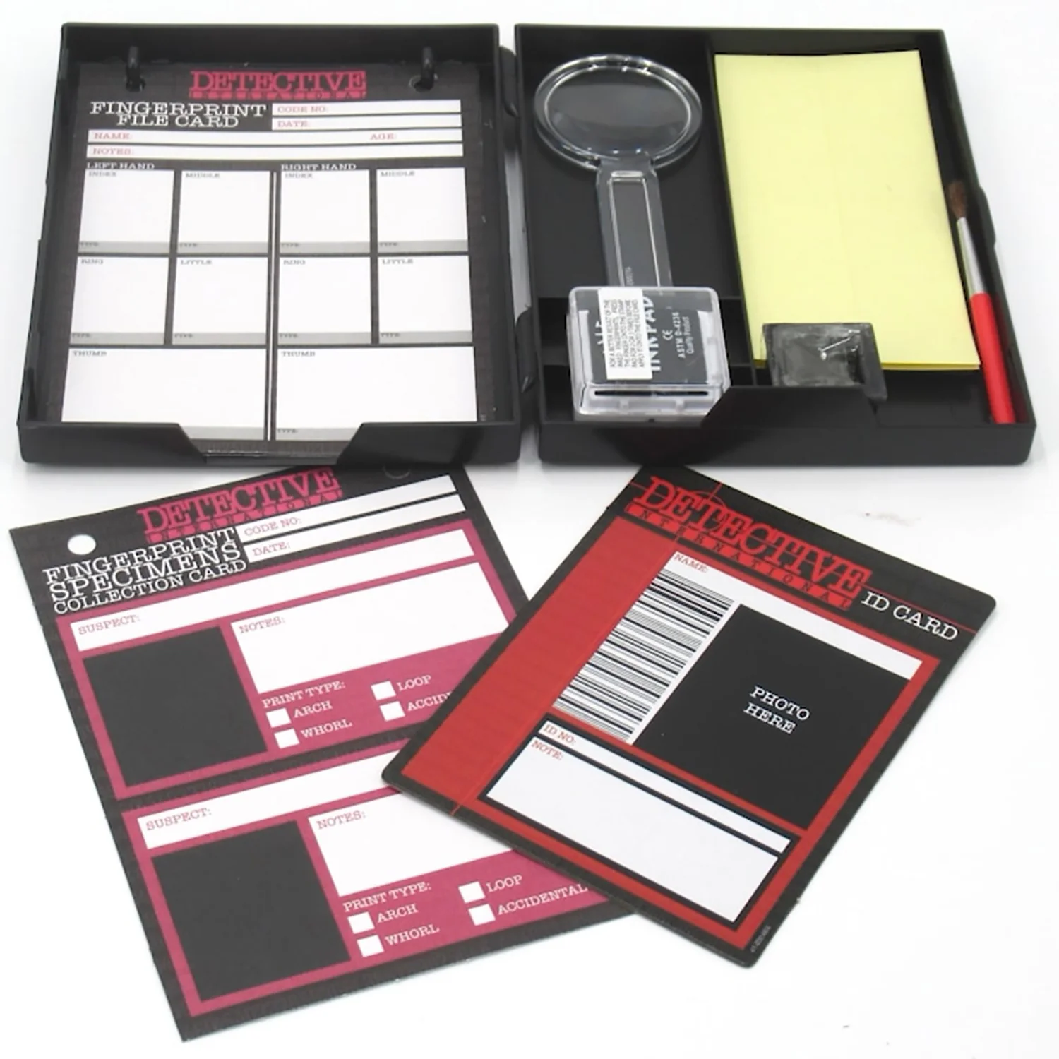 KidzLabs Fingerprint Detective Kit With Dusting Powder And Magnifying Lens - Image 4