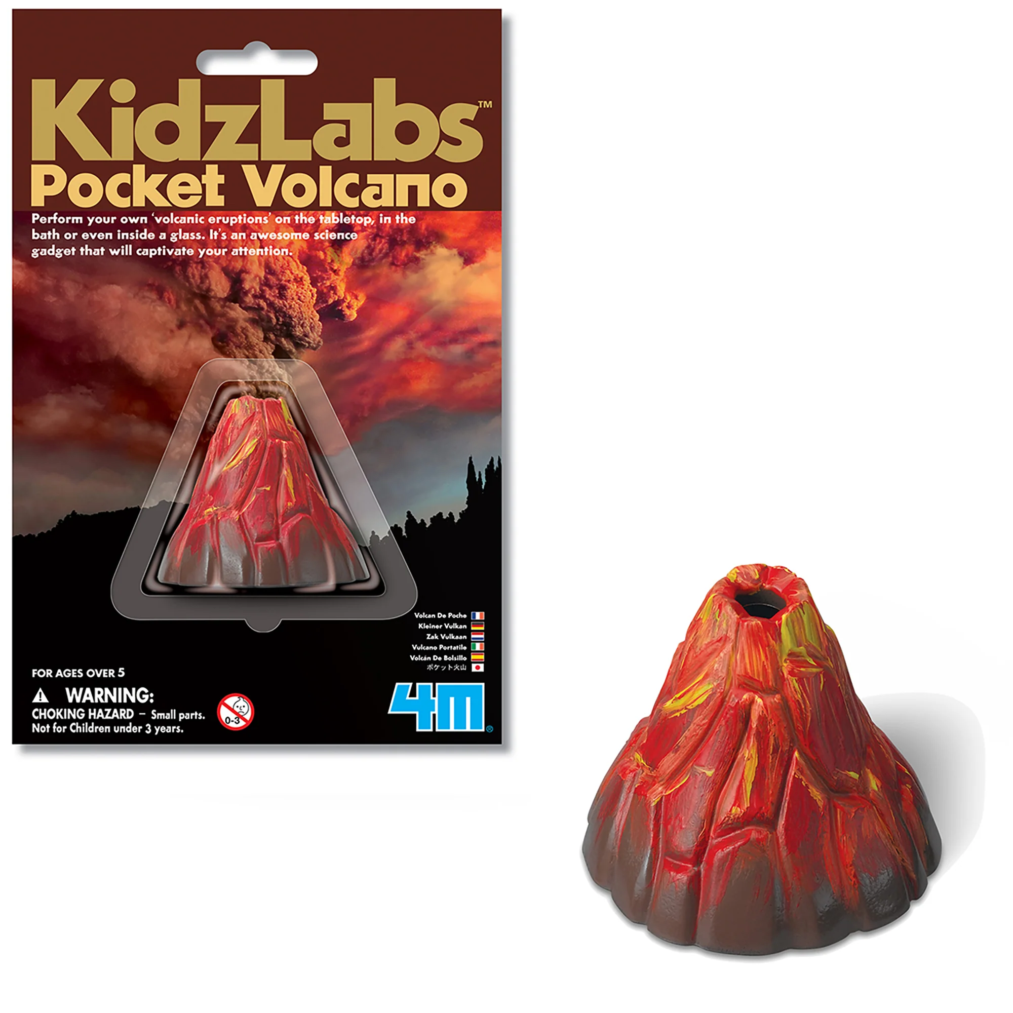 KidzLabs Pocket Volcano Eruption Science Kit
