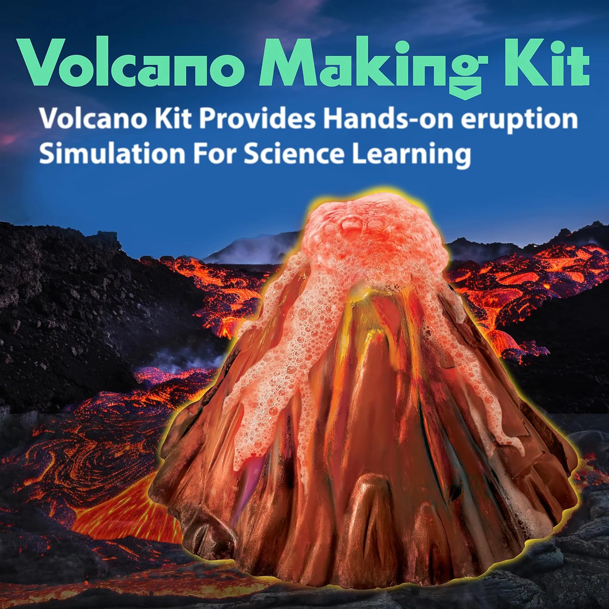 KidzLabs Volcano Making Kit With Erupting Science Experiment - Image 2