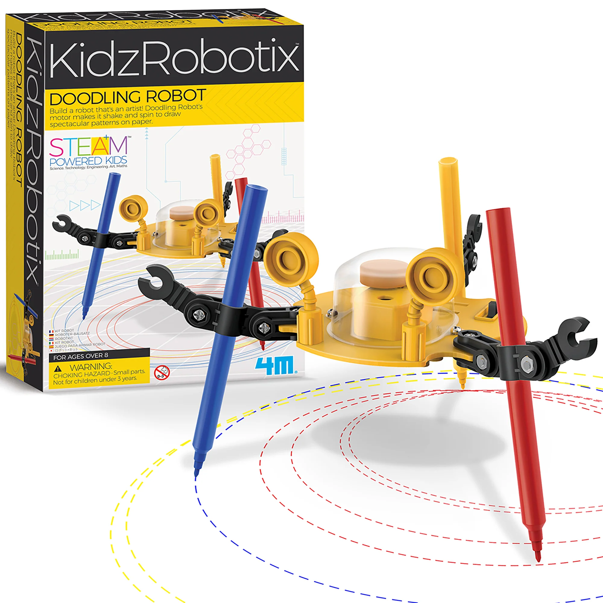 KidzRobotix Doodling Robot Build-It-Yourself Art & STEM Kit - Image 2