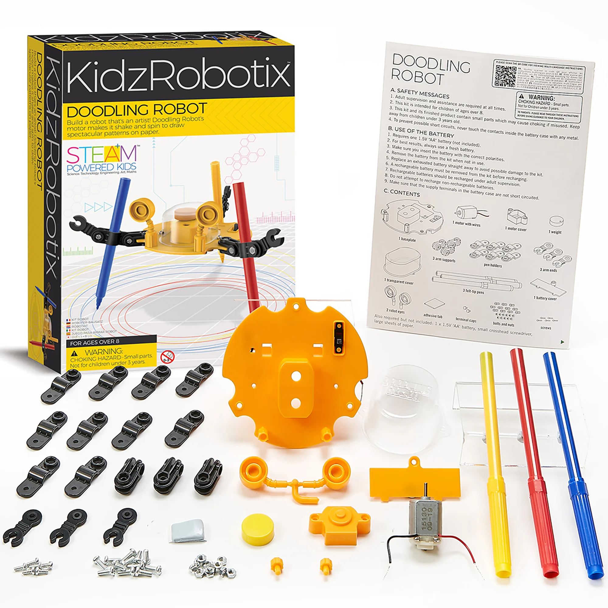 KidzRobotix Doodling Robot Build-It-Yourself Art & STEM Kit - Image 3