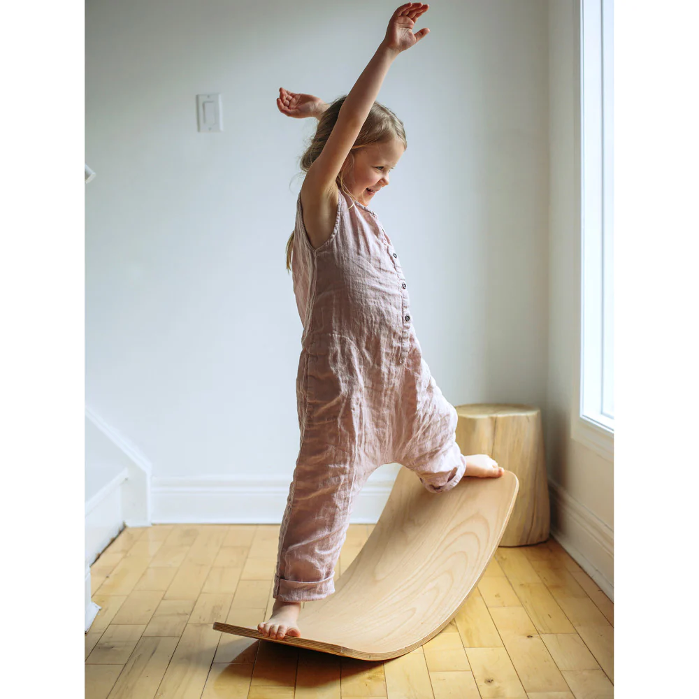 Kinderfeets Kinderboard - Multifunctional Balance Board - Natural Beechwood - Image 3