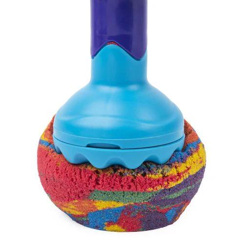 Kinetic Sand Rainbow Mix n Stack Set - Colorful Sculpting Kit - Image 7