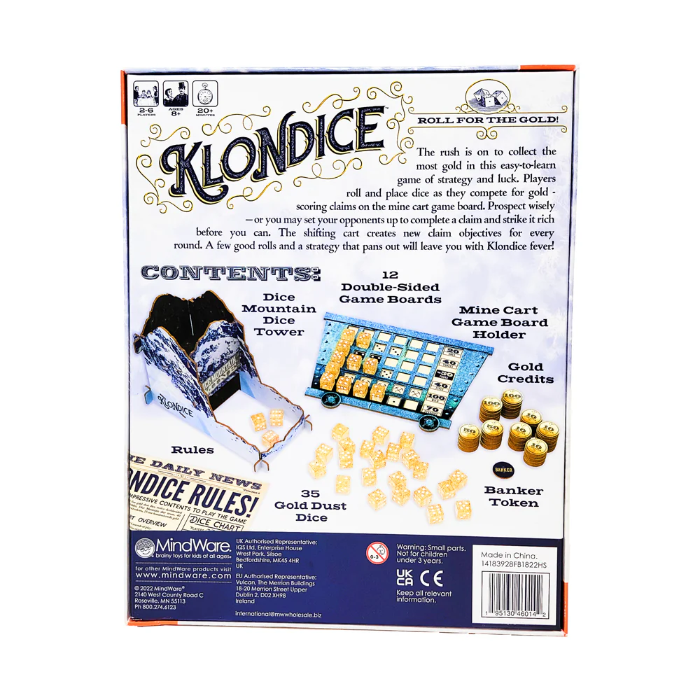 Klondice Roll for the Gold! Strategic Family Dice Game - Image 2